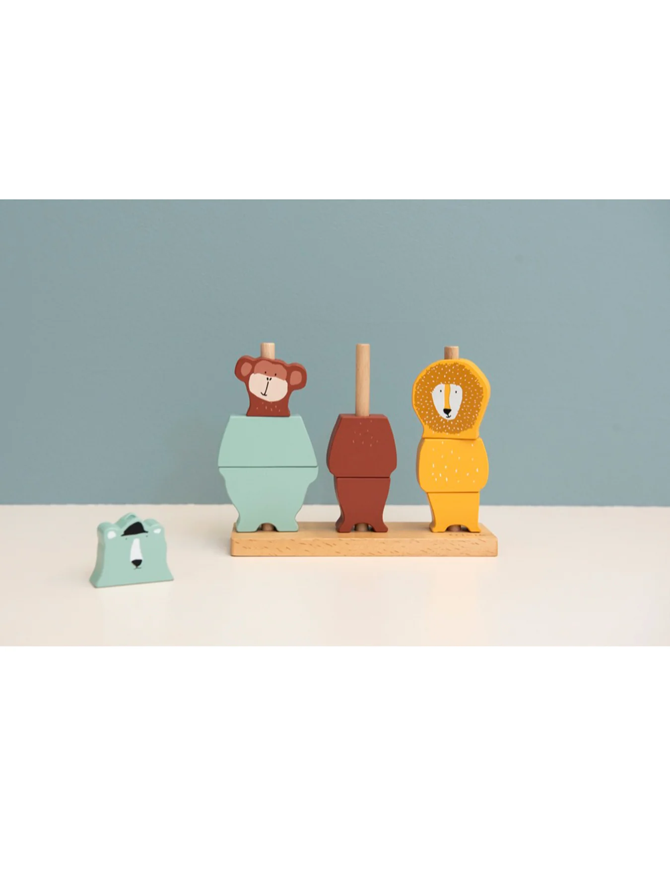 Wooden Animal Puzzle Stacker Toy - Image 2