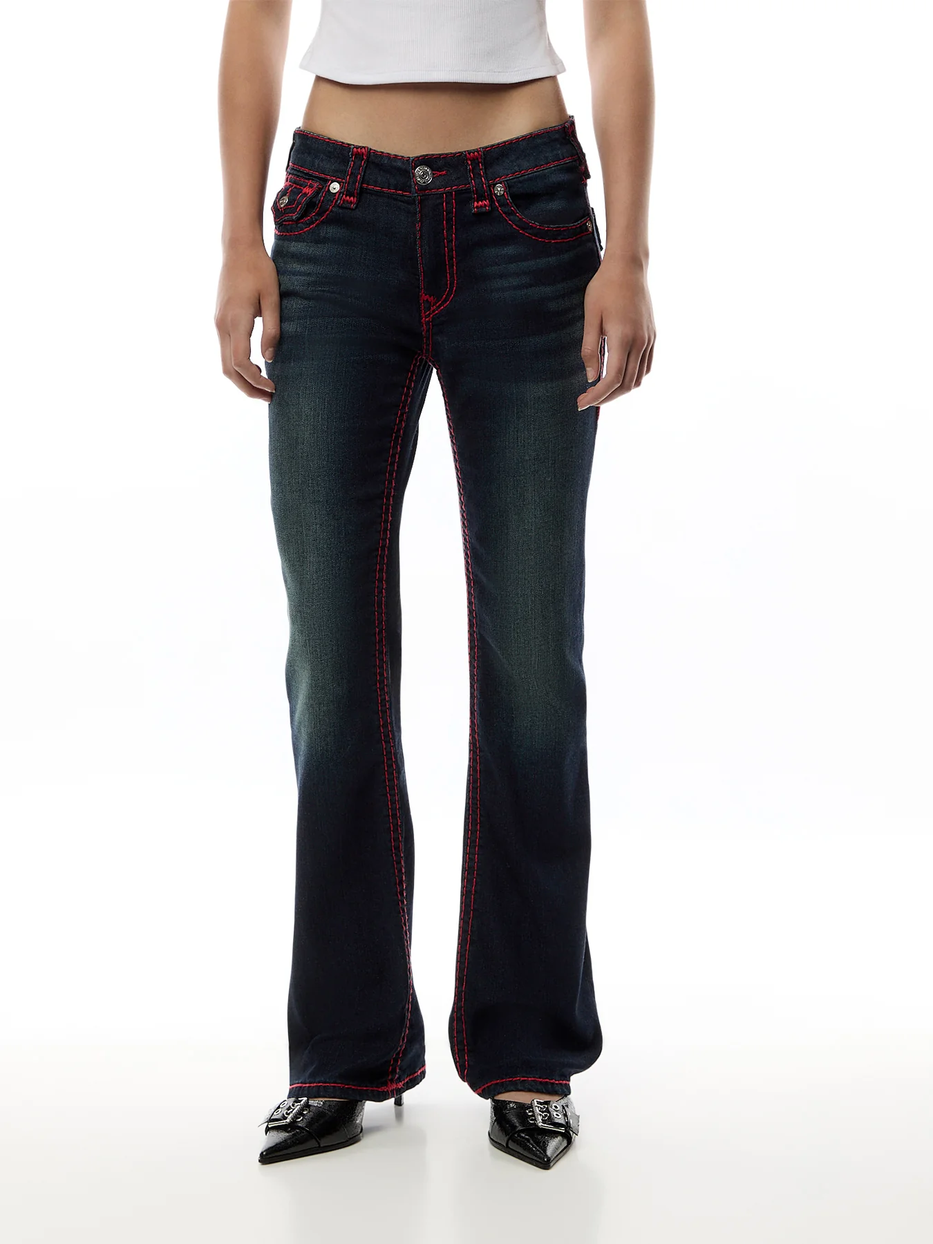 Becca MR Boot Jeans Rhinestone Super T Flap - Image 4