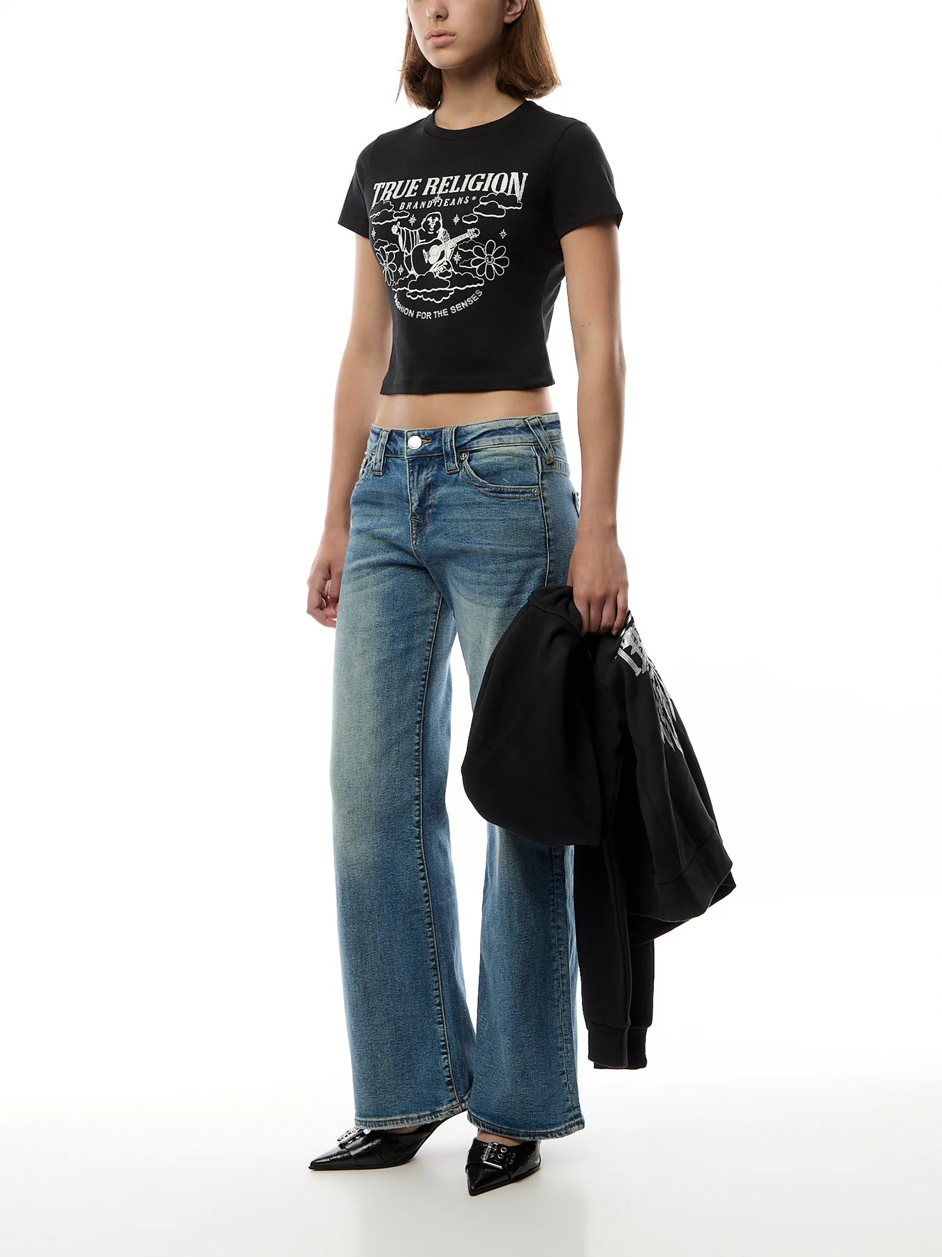 Crystal Buddha SS Baby Tee - Image 2