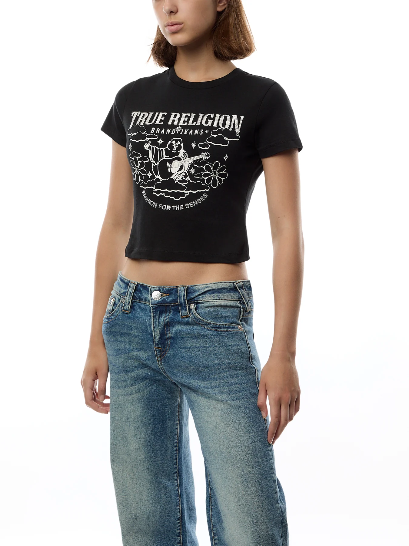 Crystal Buddha SS Baby Tee - Image 4