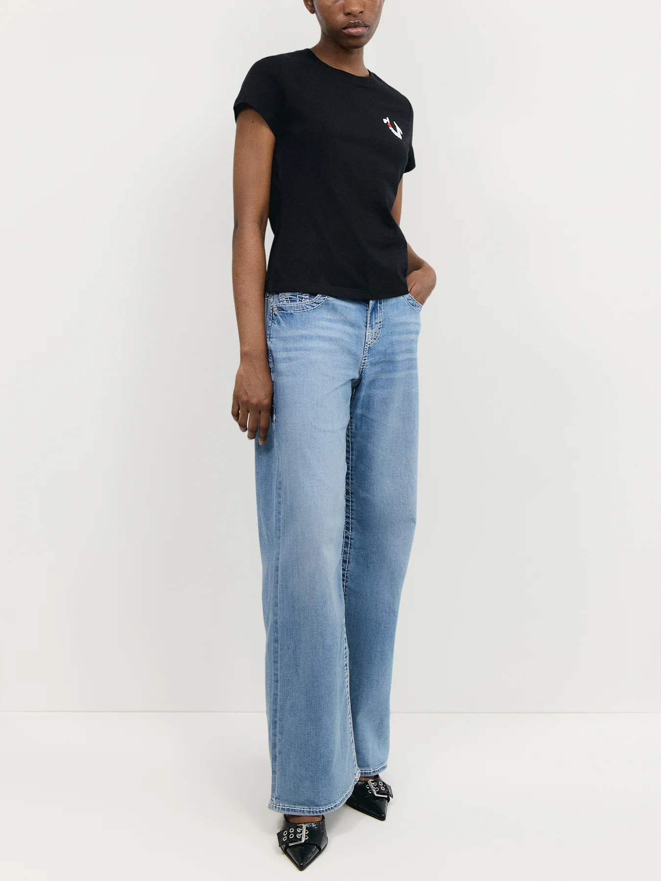 Embroidered True Religion Tee - Image 2