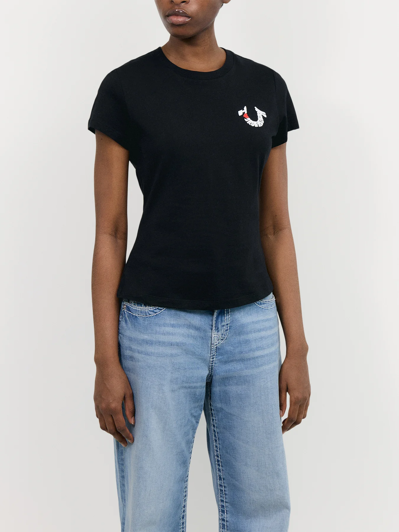 Embroidered True Religion Tee - Image 4