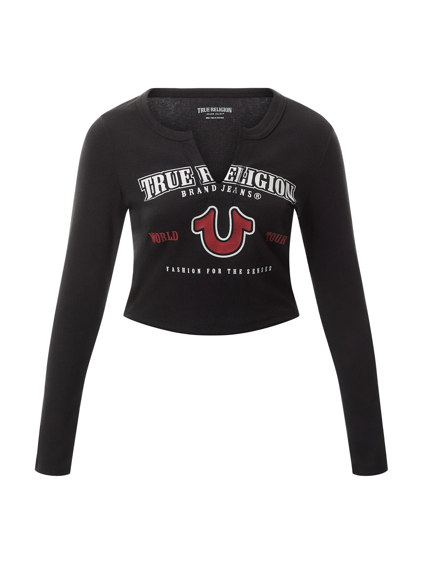 Horseshoe Logo Rib Long Sleeve Baby Tee