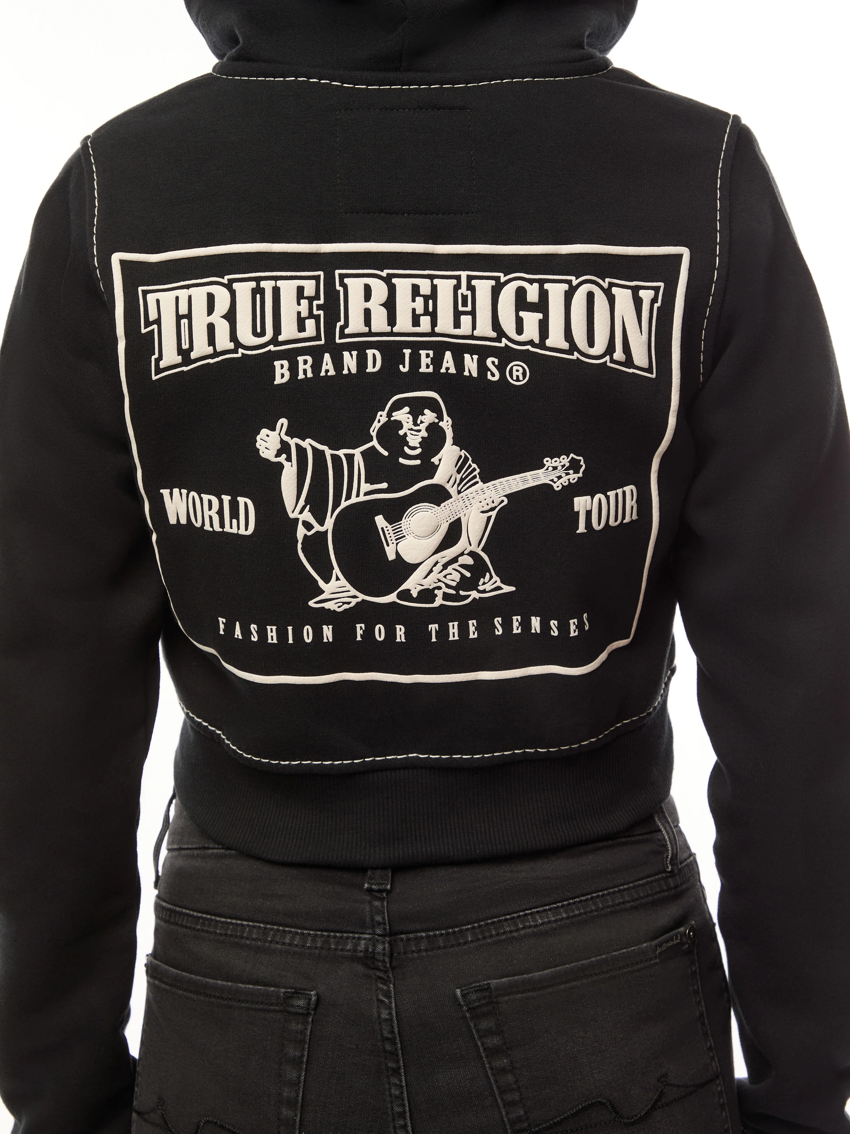 Shrunken Big T Zip Hoodie - Image 3