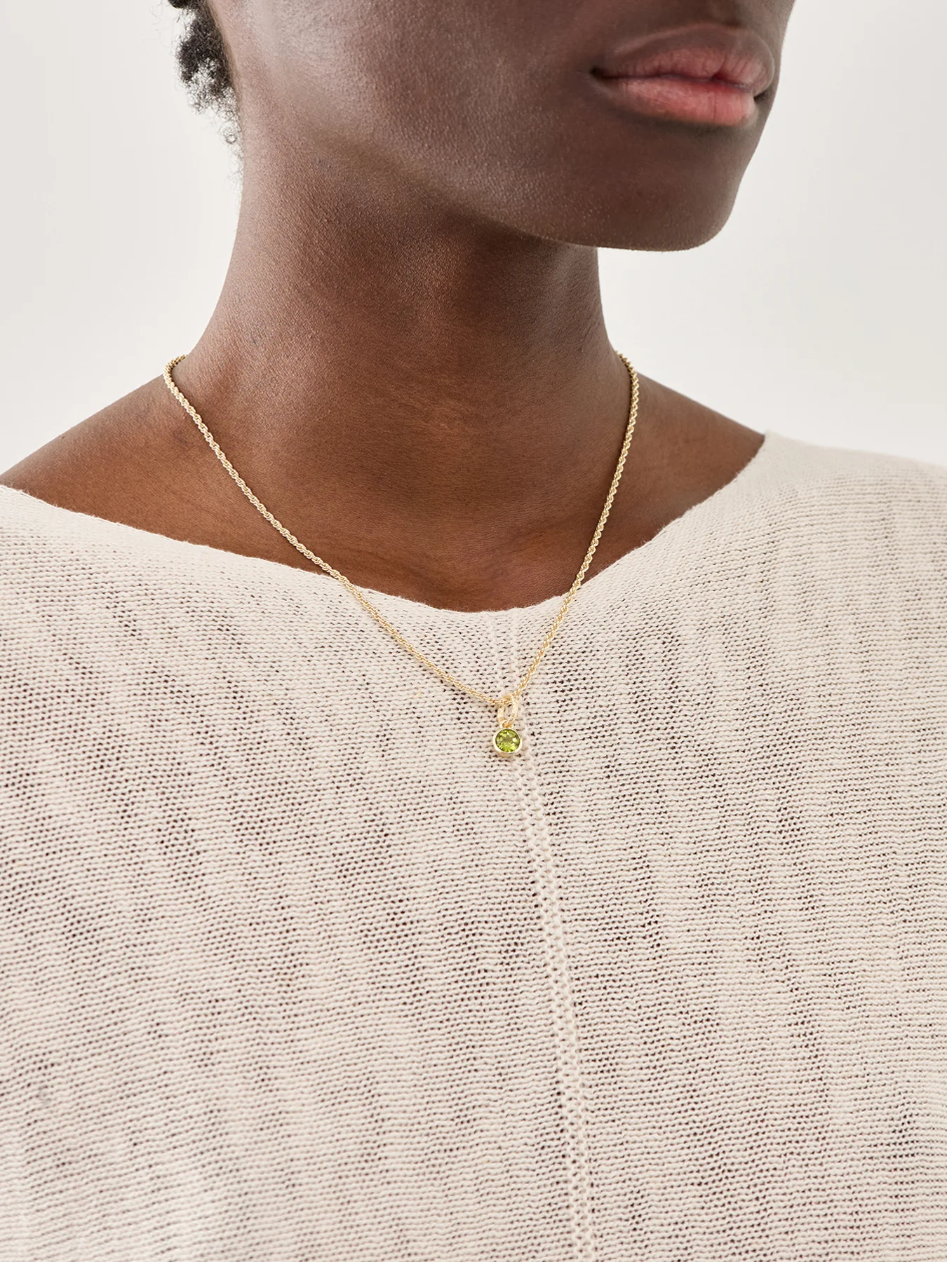 Peridot Birthstone Necklace - Image 2