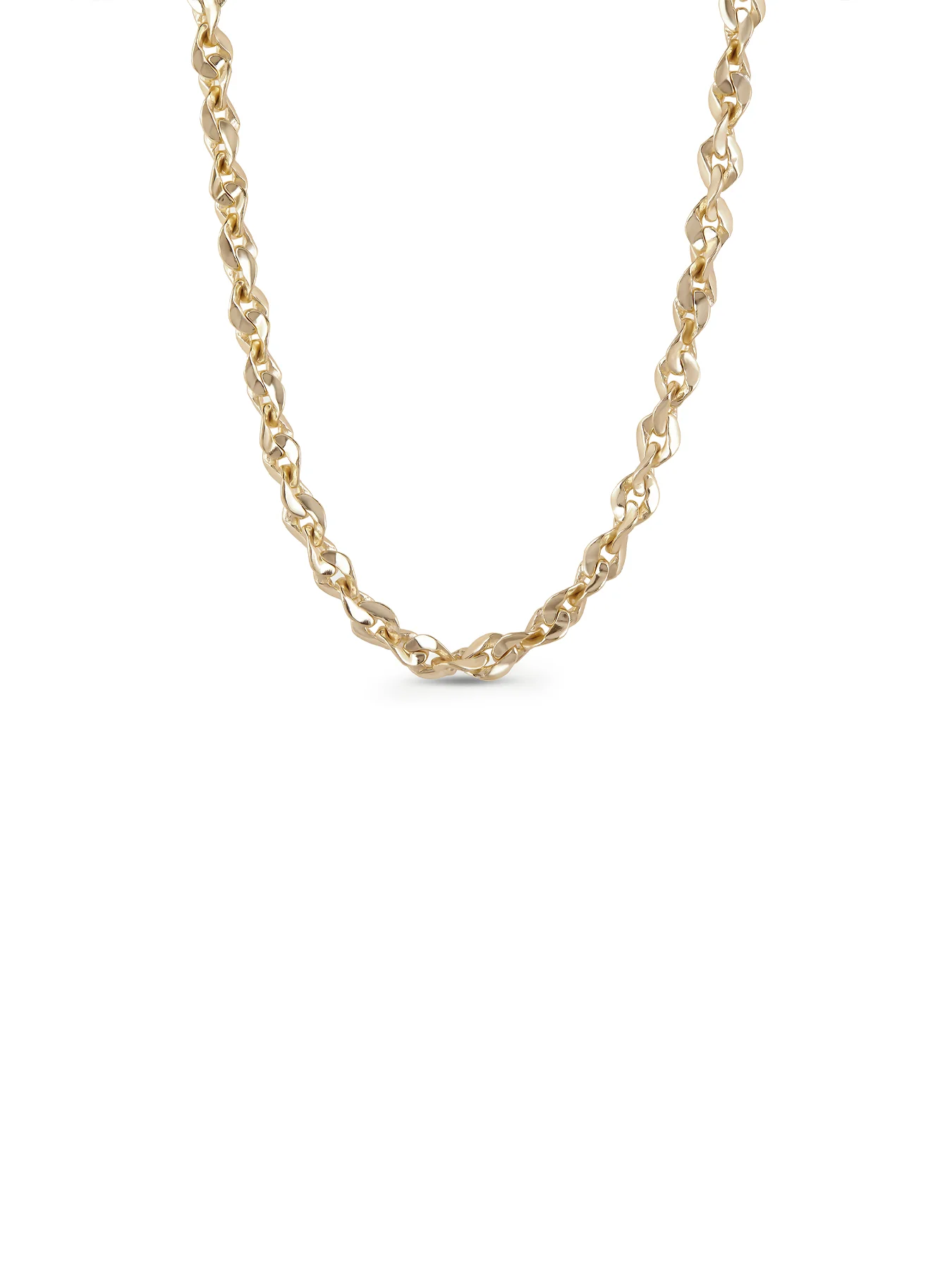 Sculpt Necklace Gold
