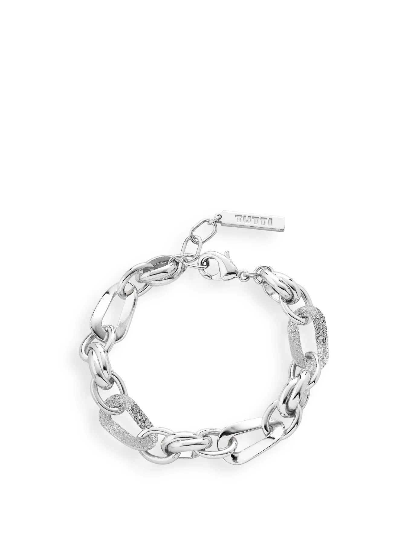 Wave Chain Bracelet Silver