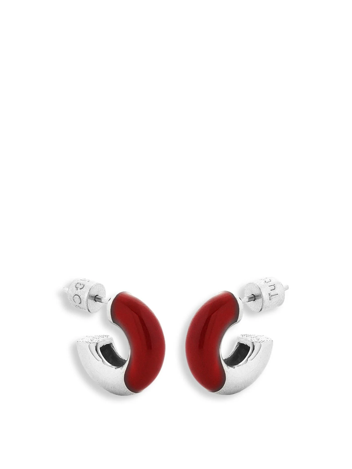 Burgundy Envy Hoop Earrings