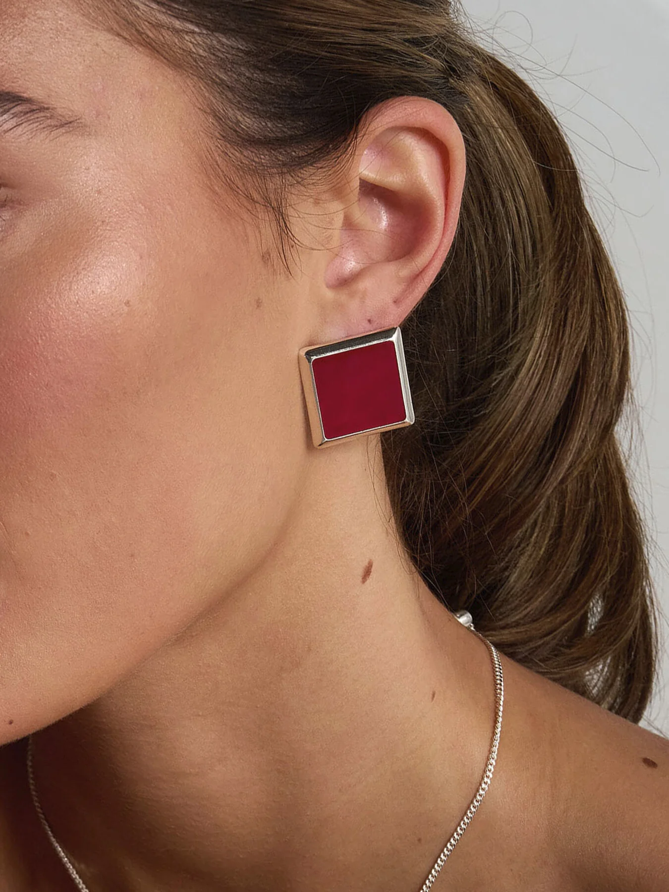 Burgundy Muse Earrings - Image 2