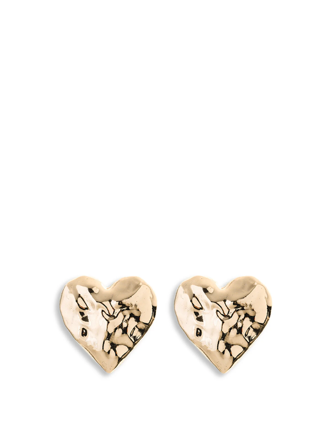 Large Heart Stud Earrings