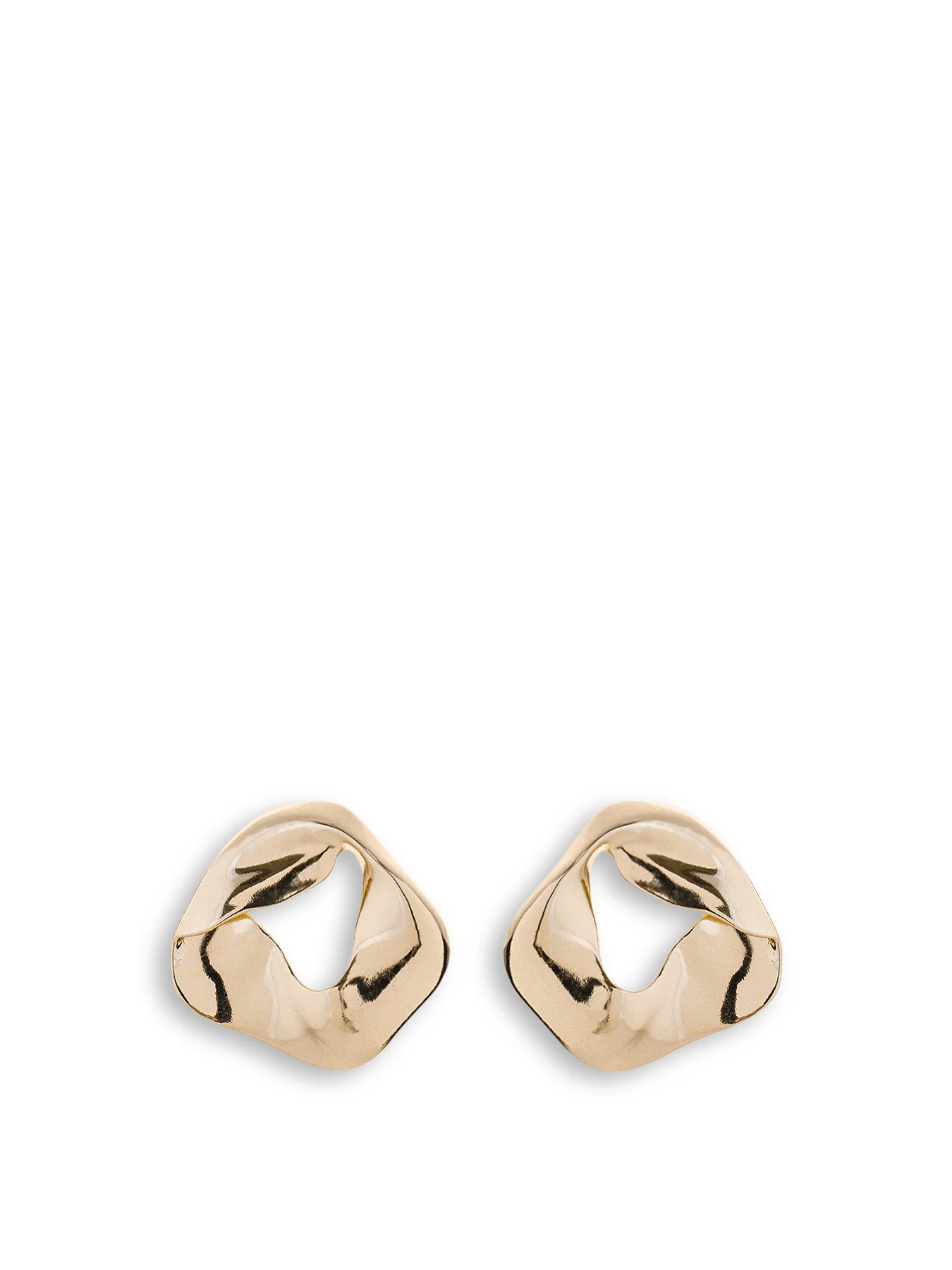 Large Eclipse Scrunch Stud Earrings