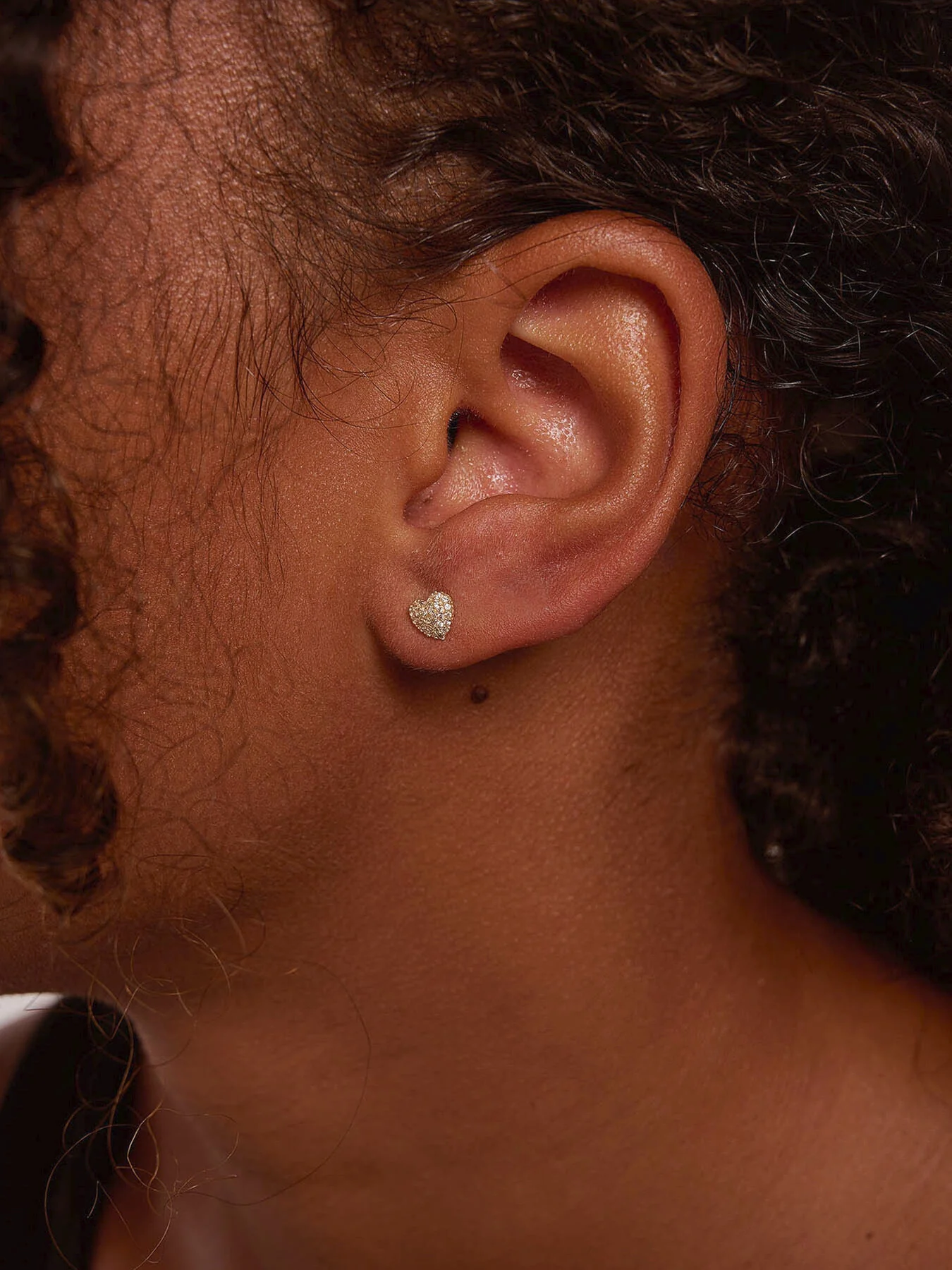 Pave Heart Earrings - Image 2