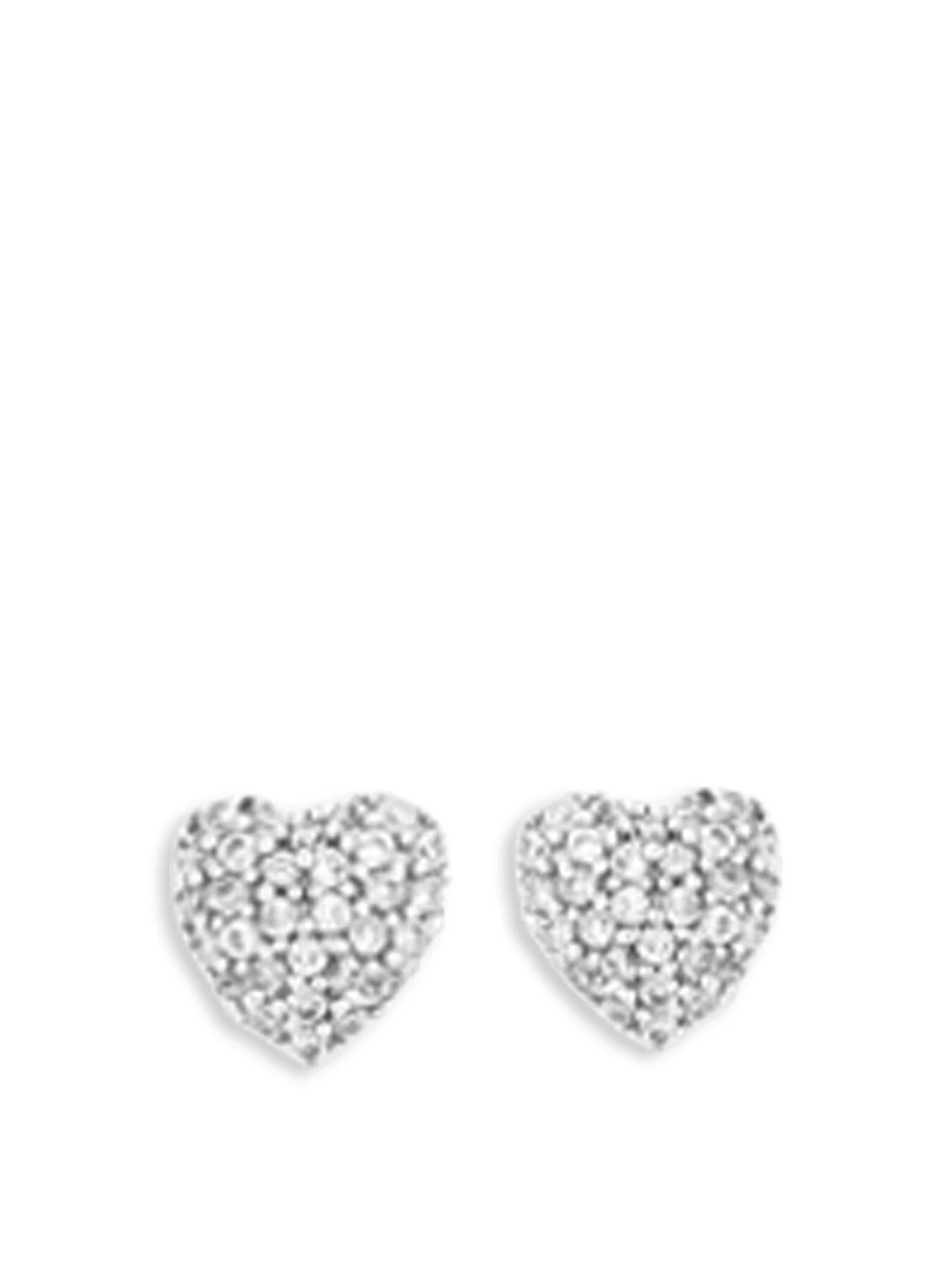 Pave Heart Earrings