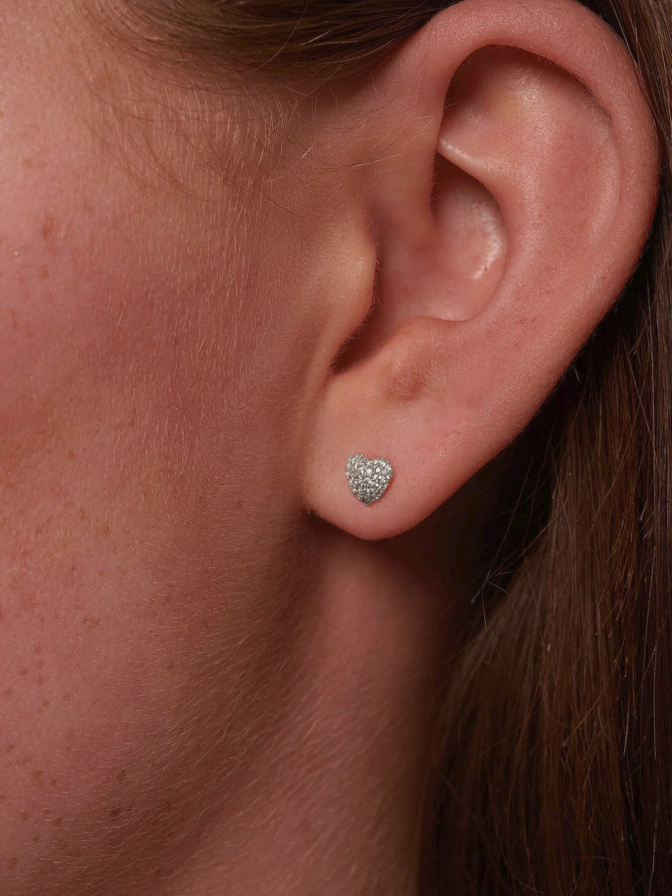 Pave Heart Earrings - Image 2