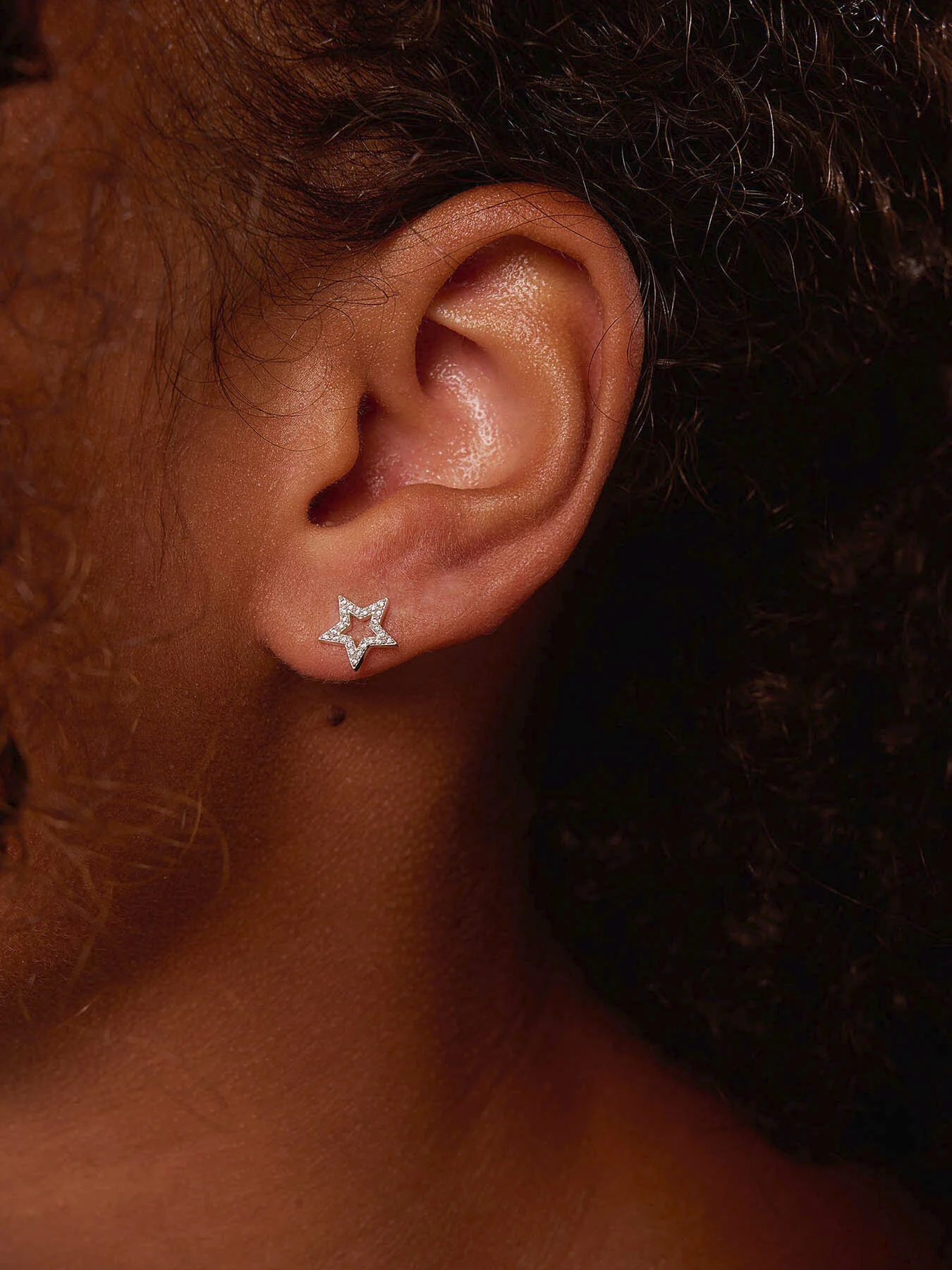 Pave Star Earrings - Image 2