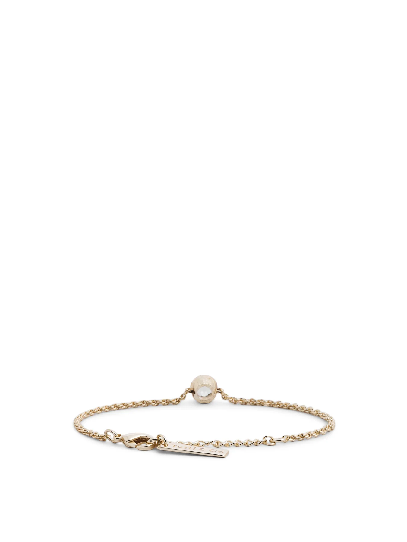 White Topaz Birthstone Bracelet - Image 2