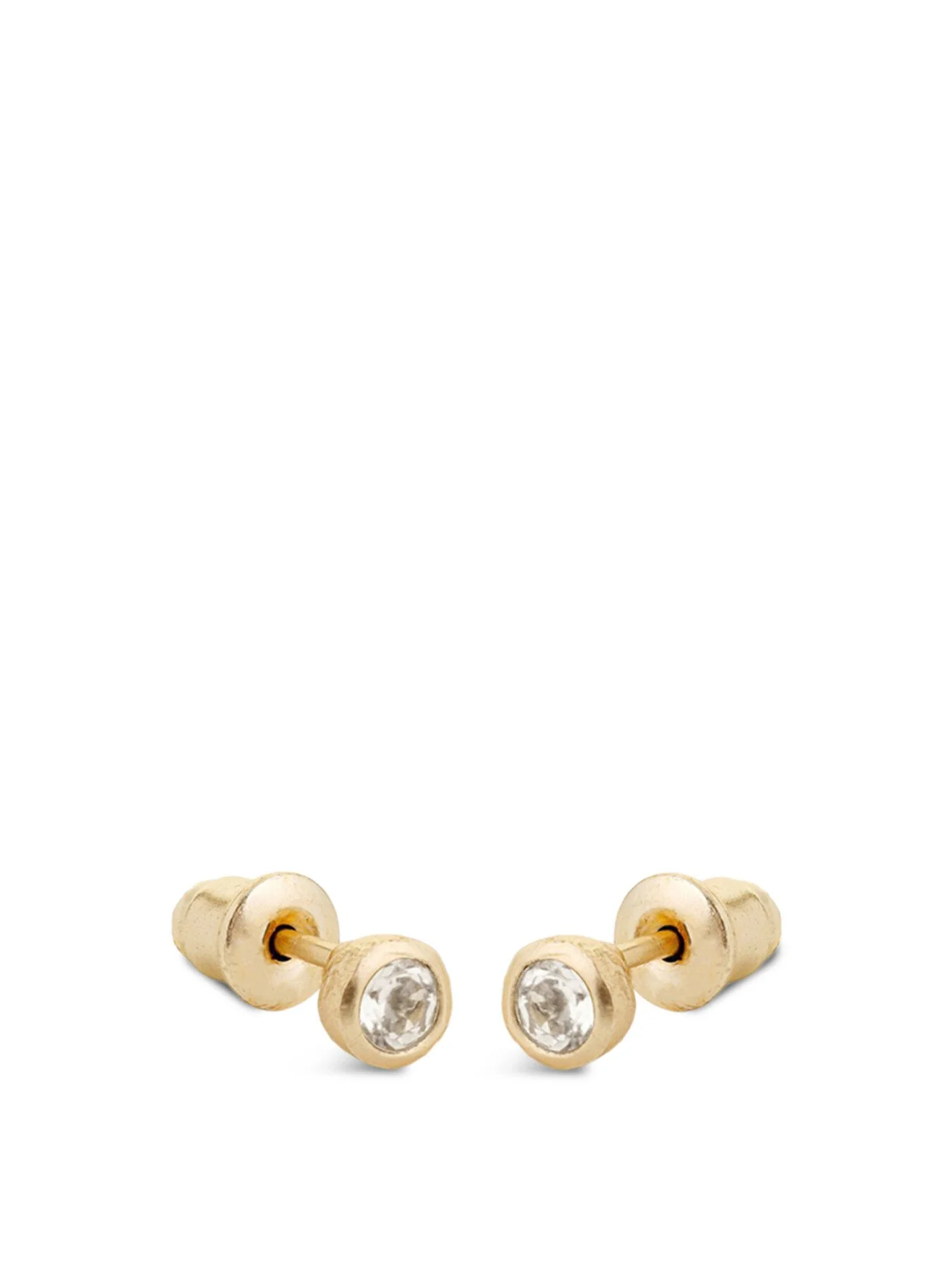White Topaz Stud Earrings