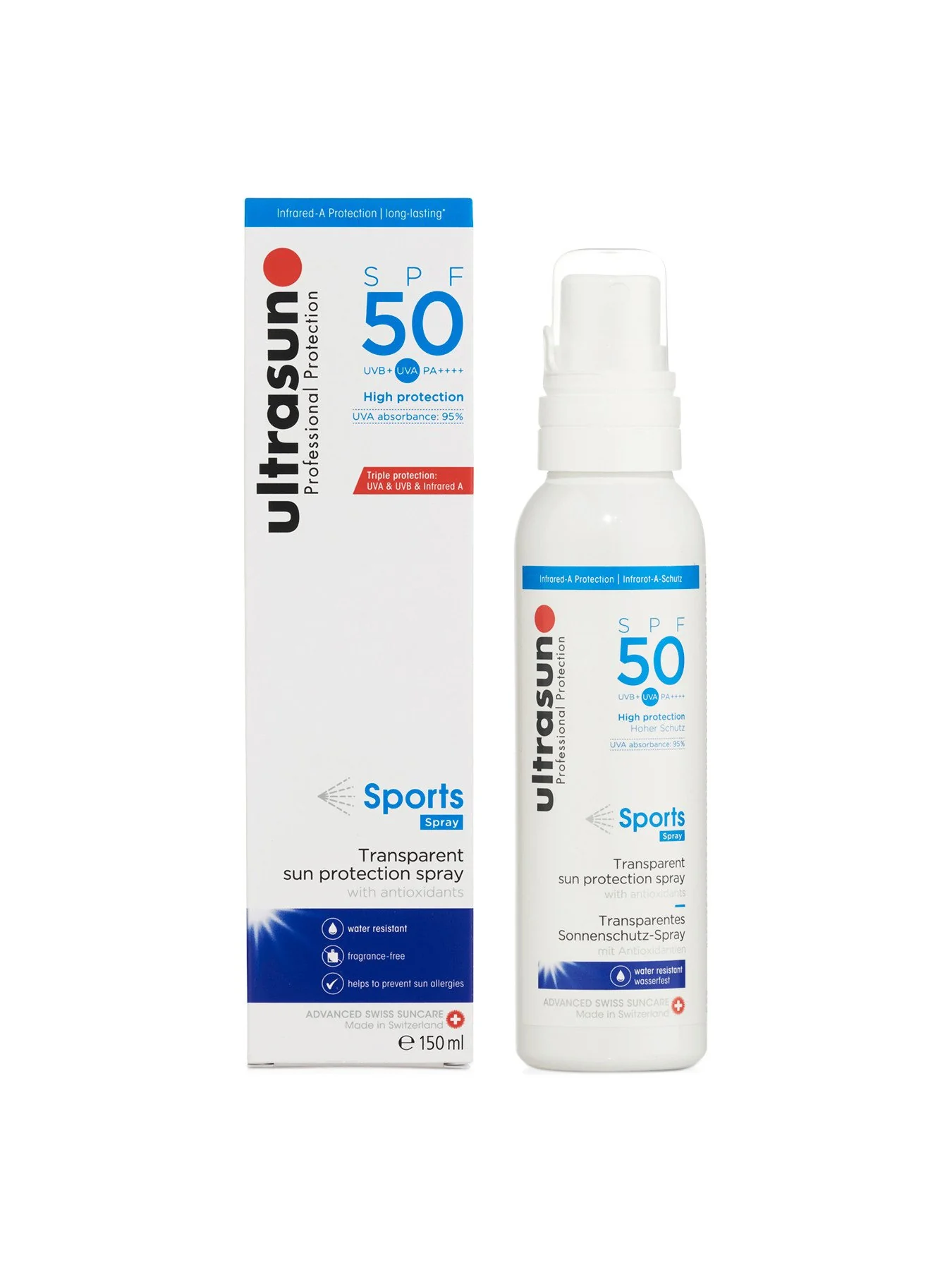 Ultrasun Sports Spray SPF50 150ml - Image 2