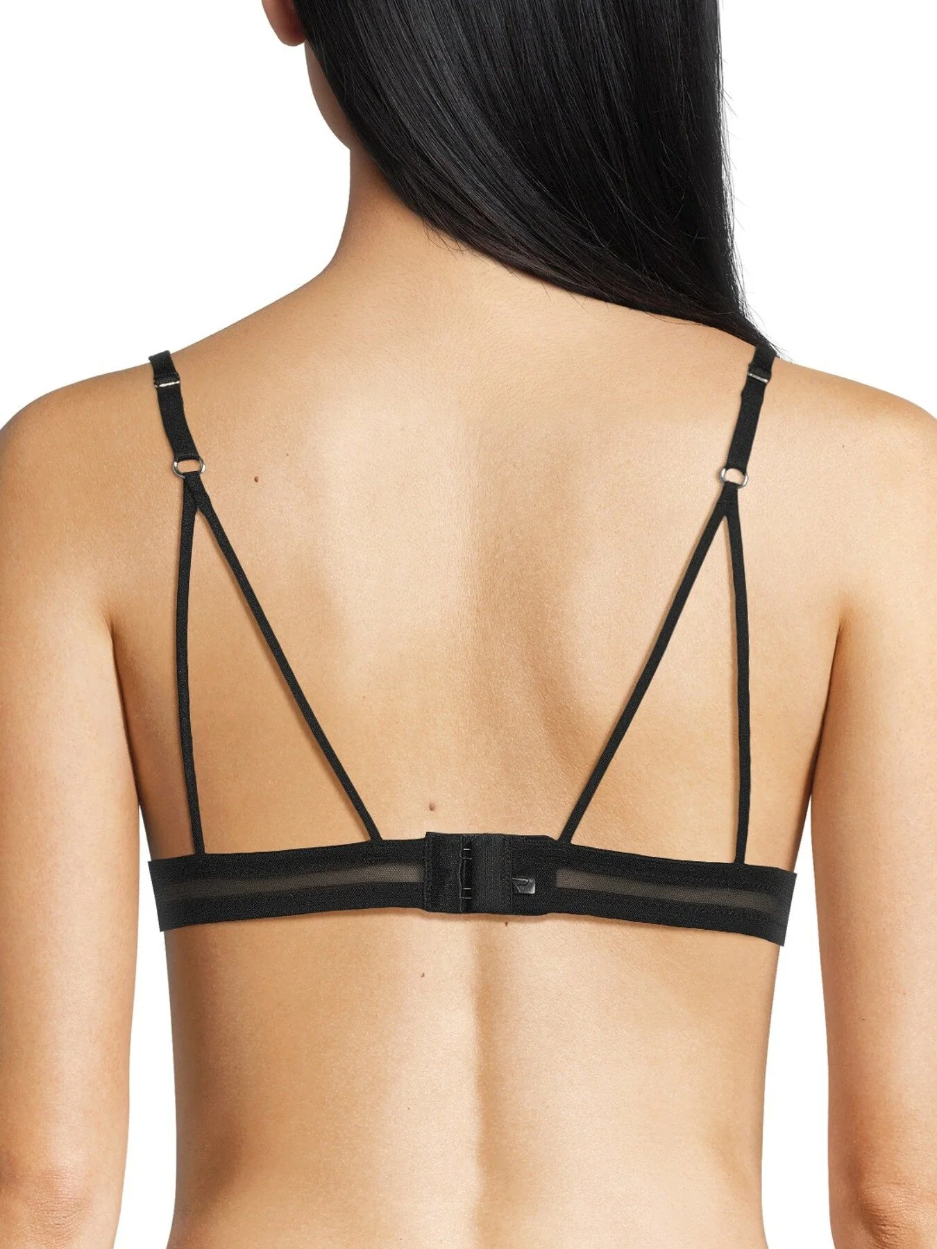 Mesh Cut-Out Triangle Bralette - Image 4