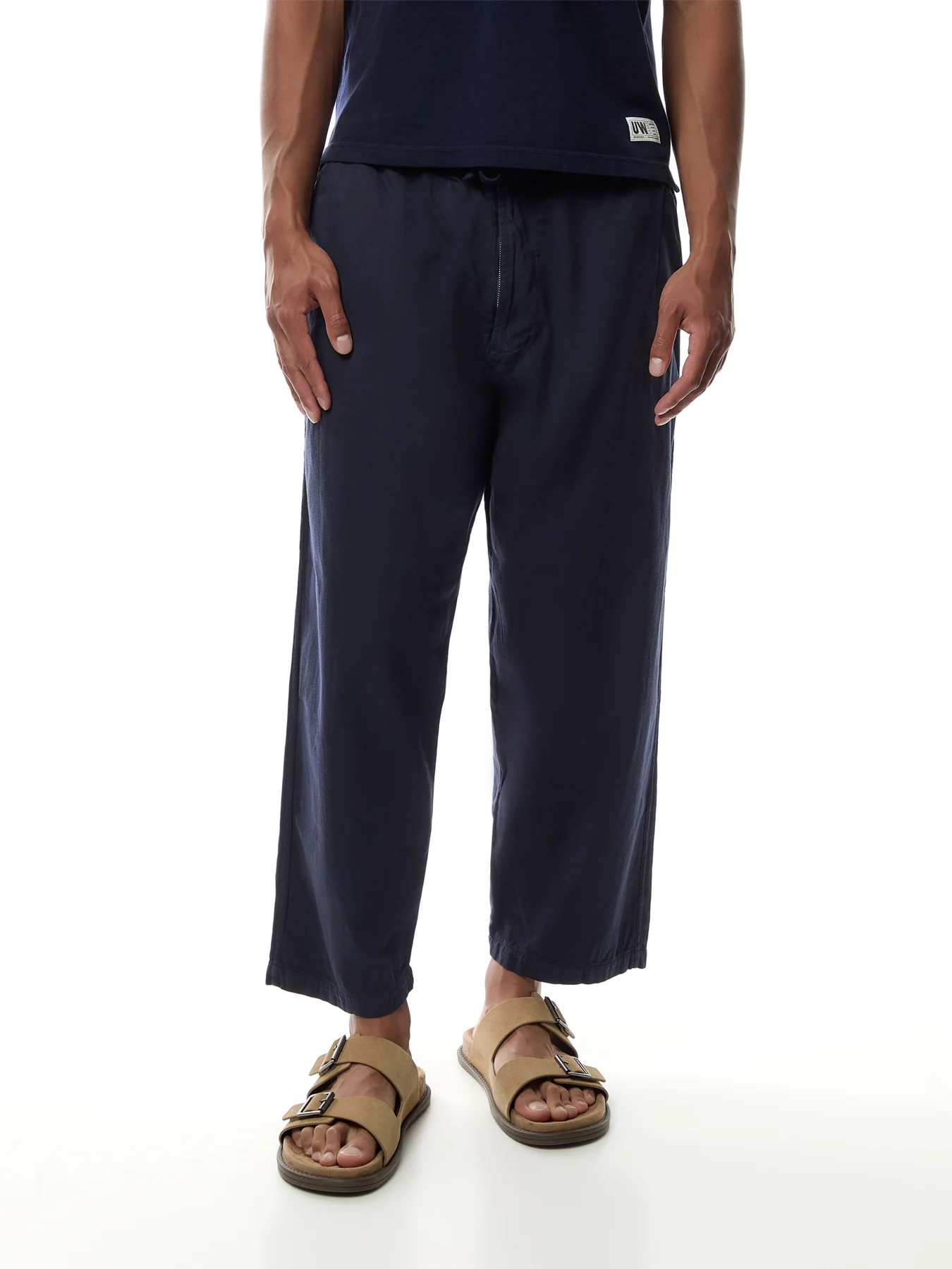 Hi Water Trouser in Black Twill - Image 4