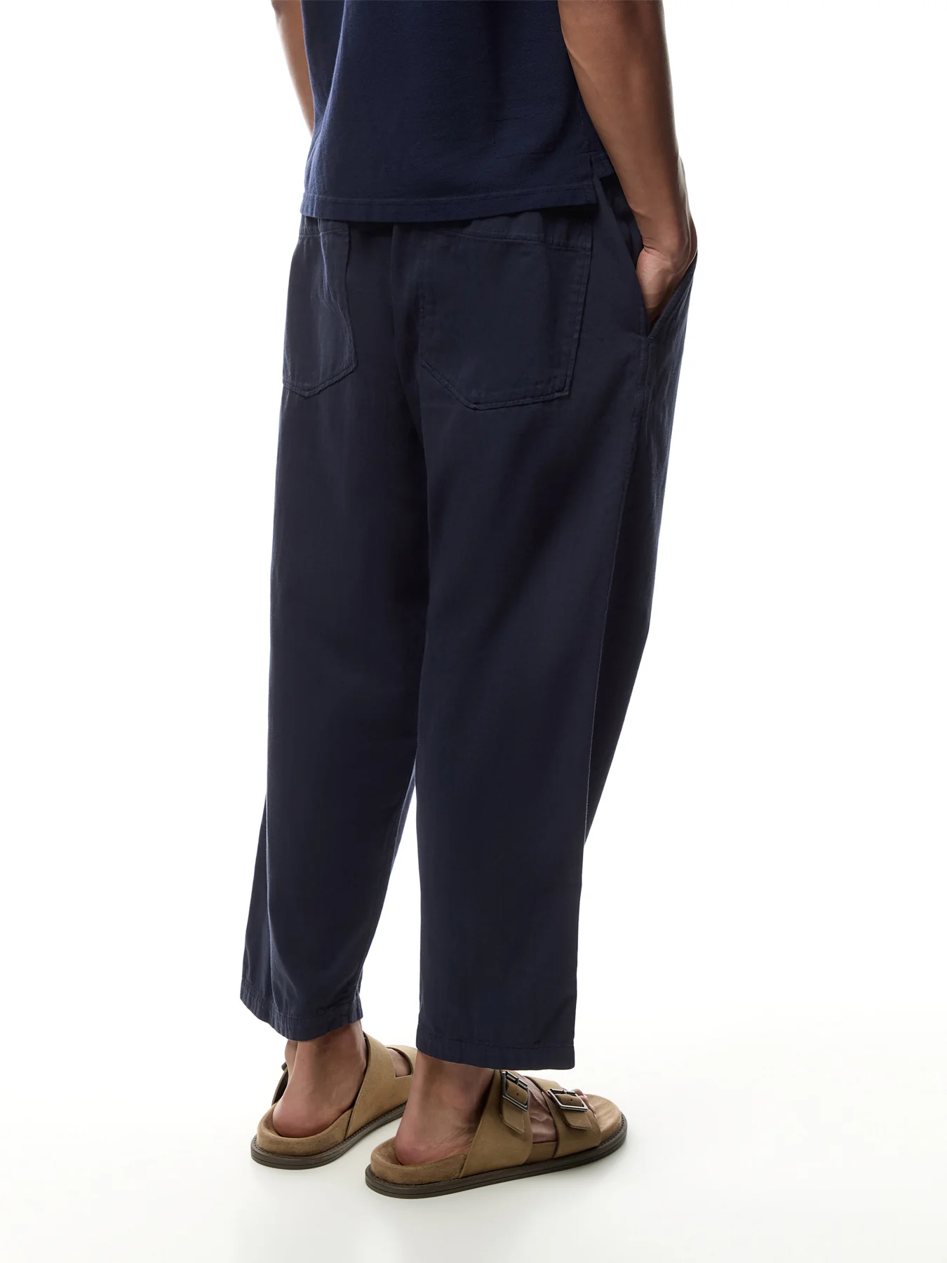 Hi Water Trouser in Black Twill - Image 5
