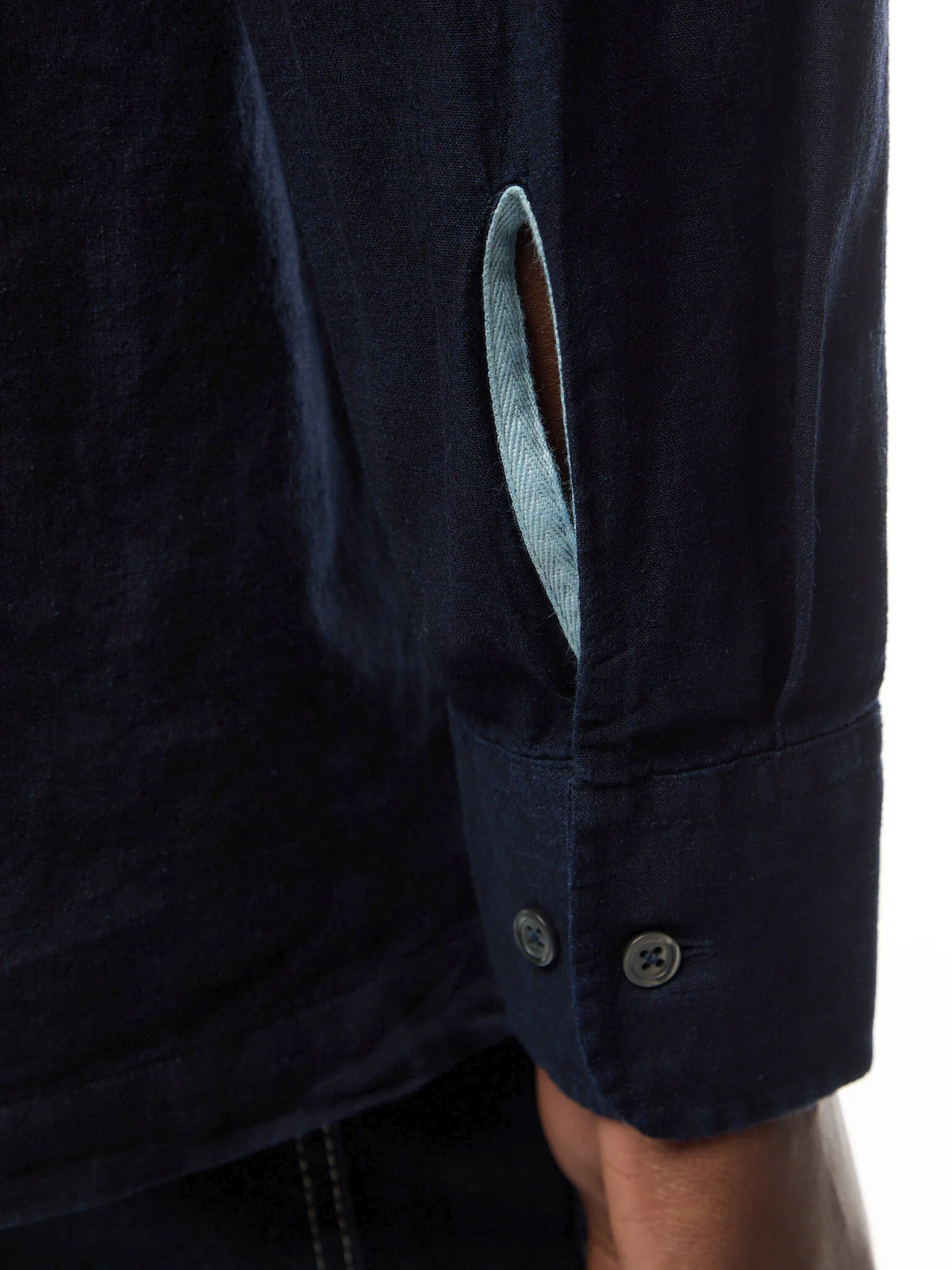 Linen Pull Over Shirt - Image 3