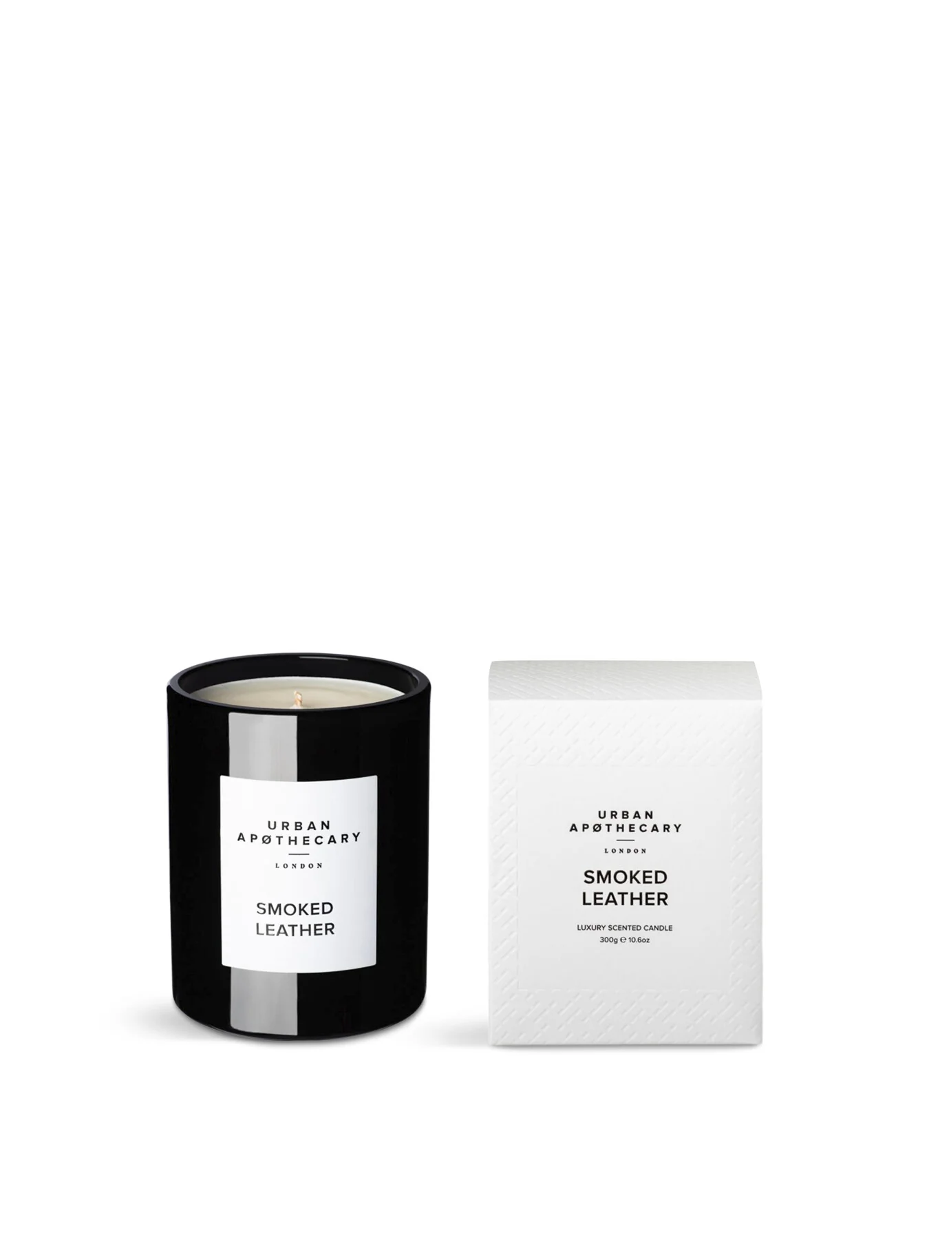 300g Smoked Leather Luxury Candle
