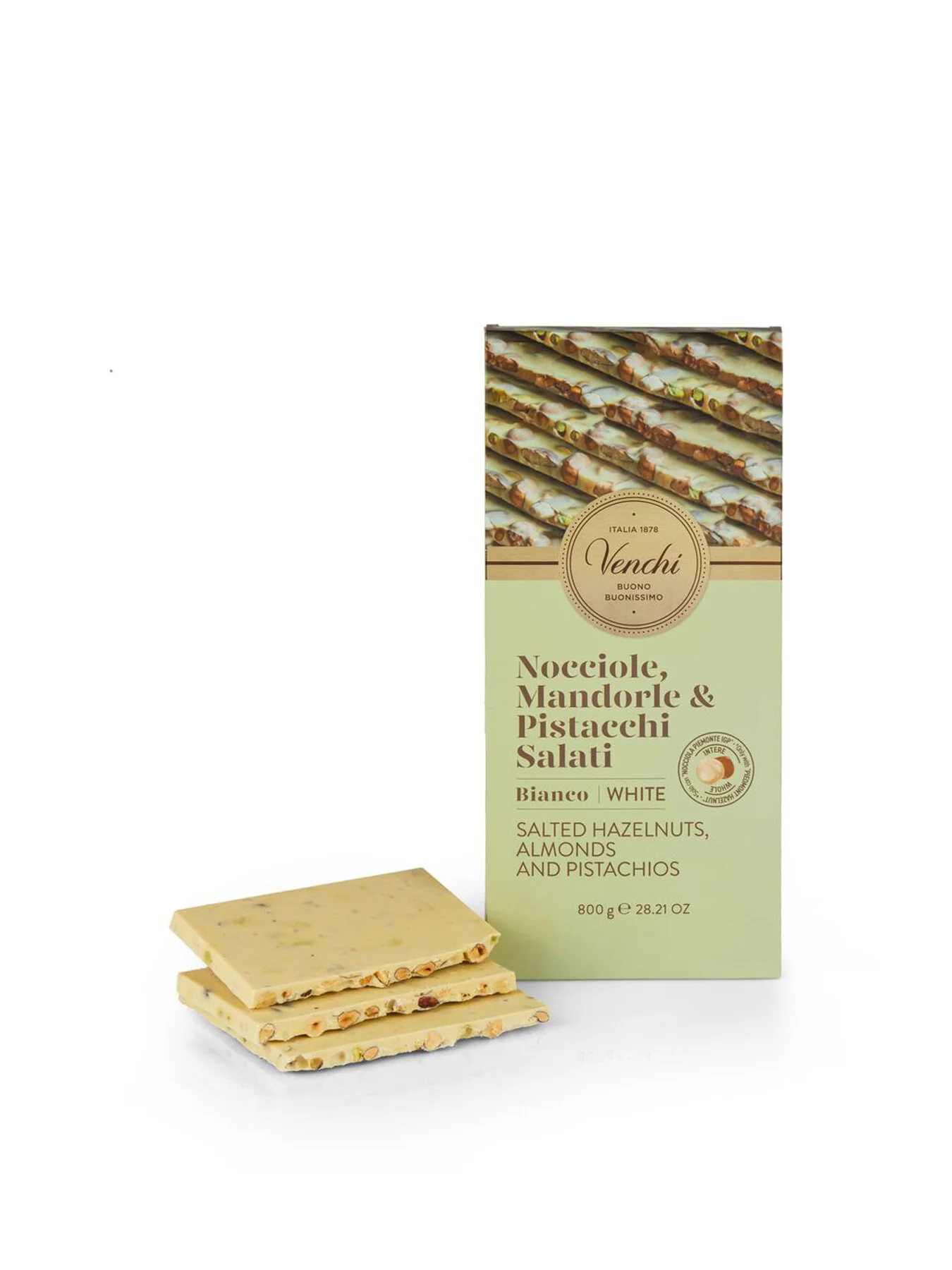 White Chocolate Salted with Salted Nuts Maxi Bar 800g - Image 2