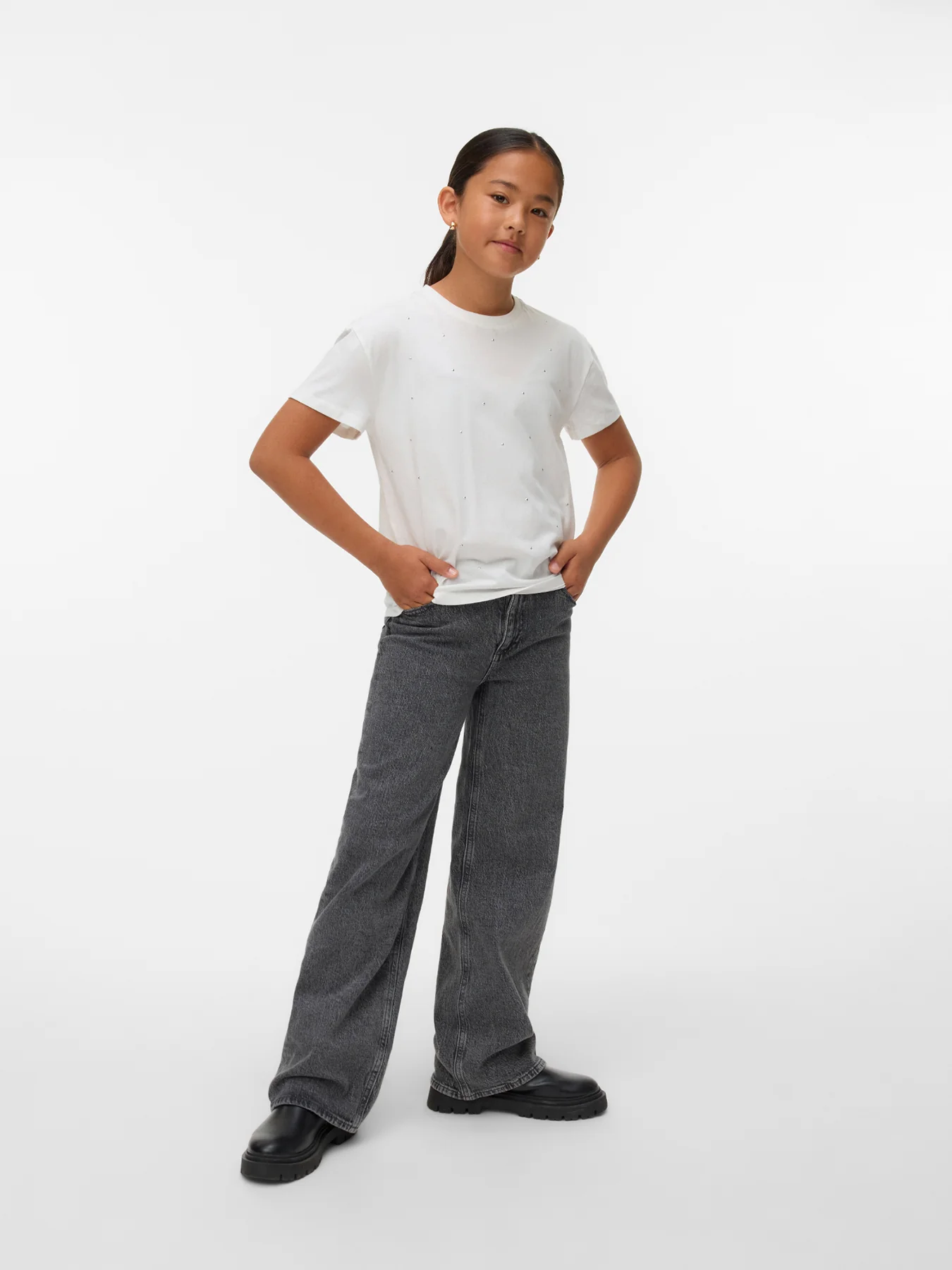 Girls’ Loa Lilo Short-Sleeve Top Snow White - Image 2