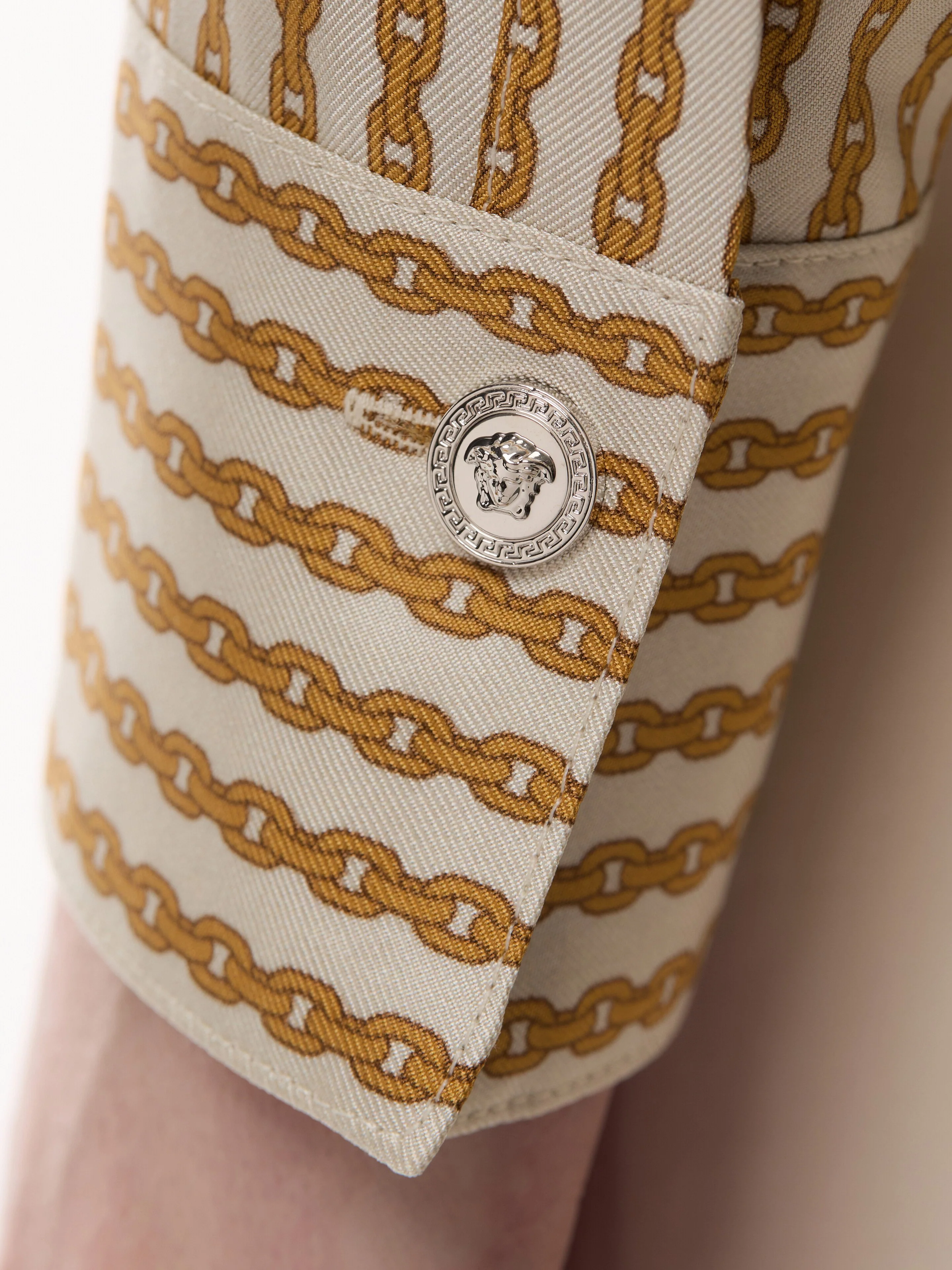 Formal Shirt Pinstripe Chain On Responsible Silk Twill - Image 3