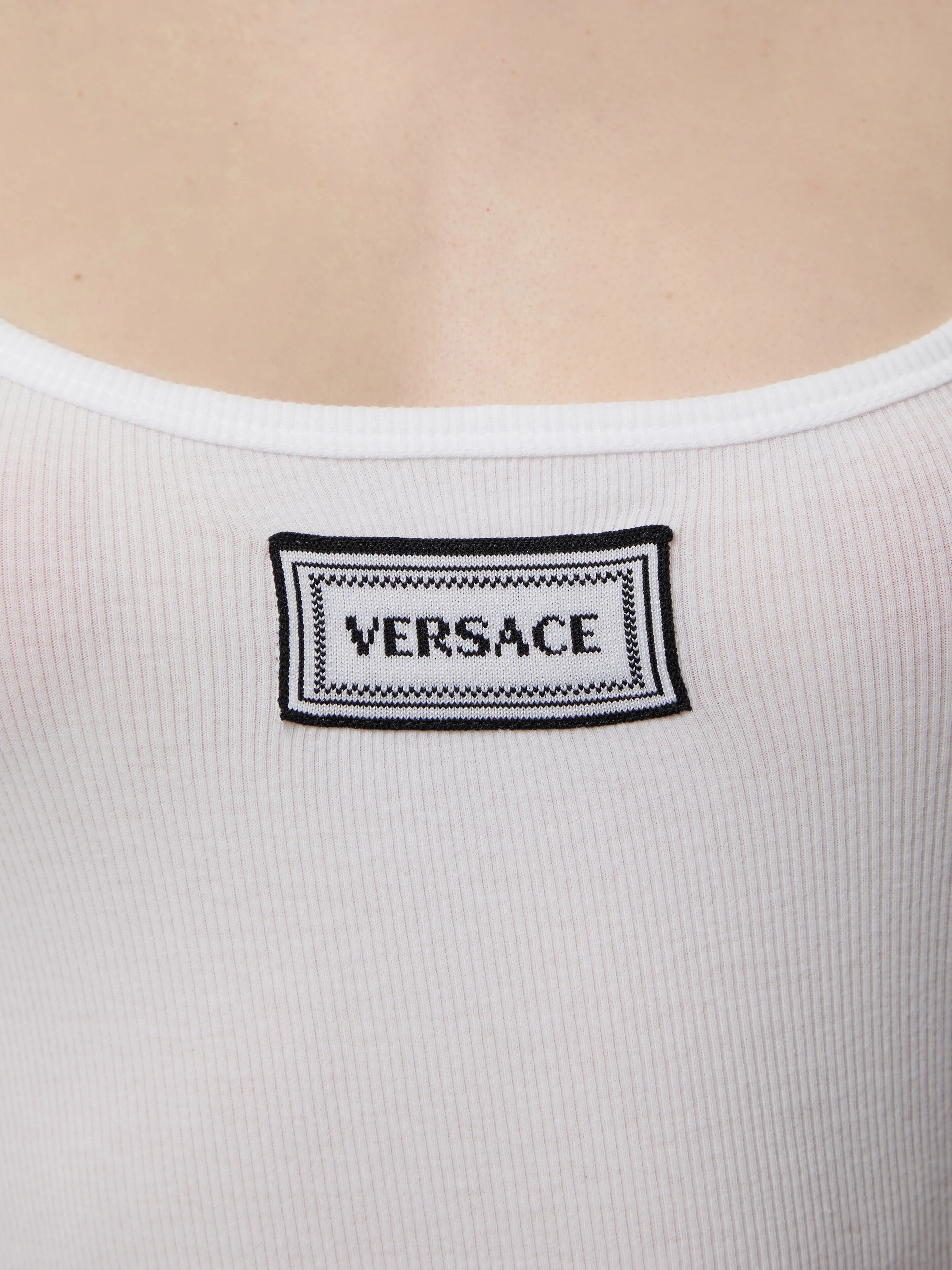 Cotton Rib Logo Tank Top - Image 3