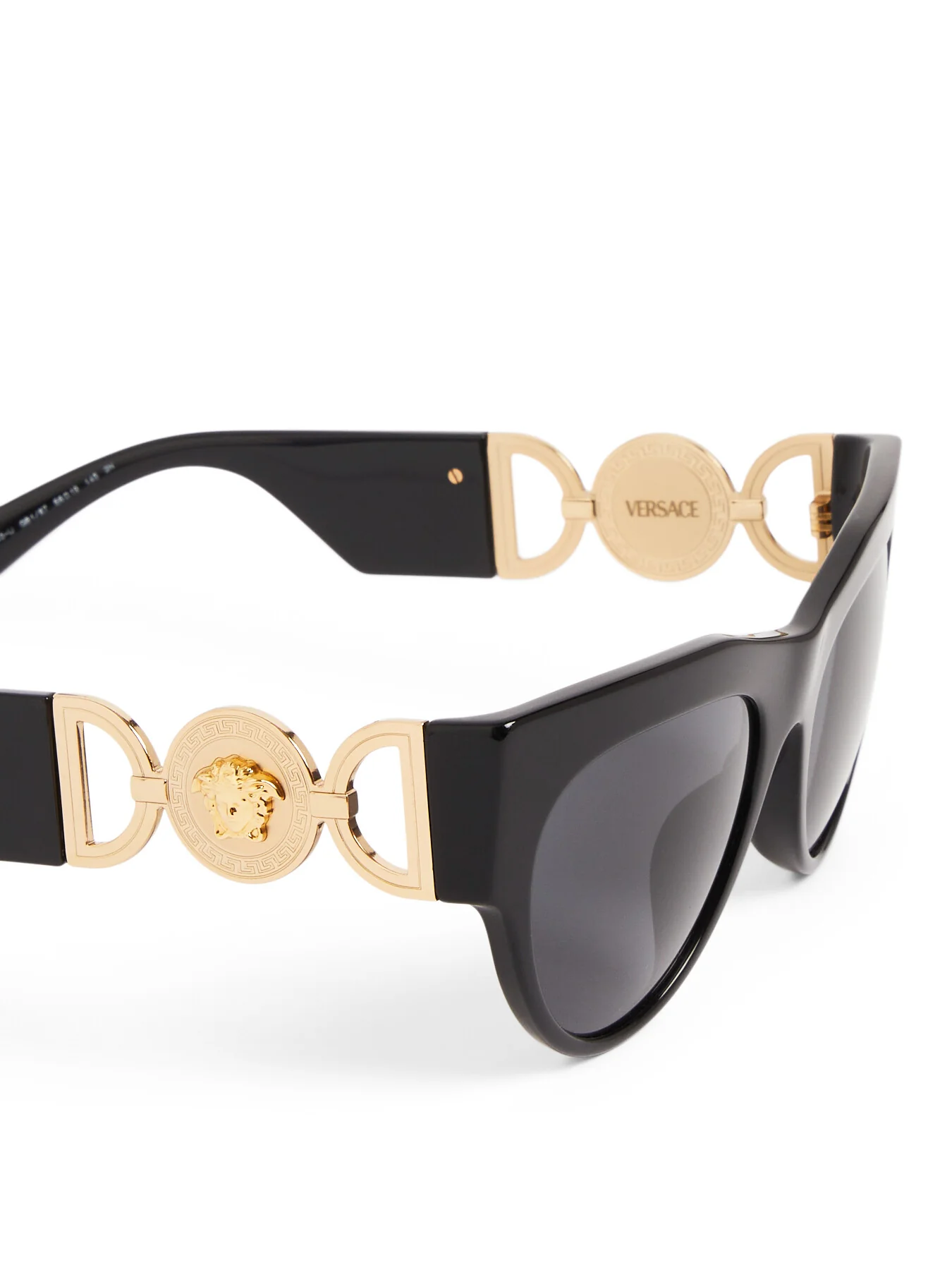 Versace Large Logo Acetate Sunglasses - Image 3