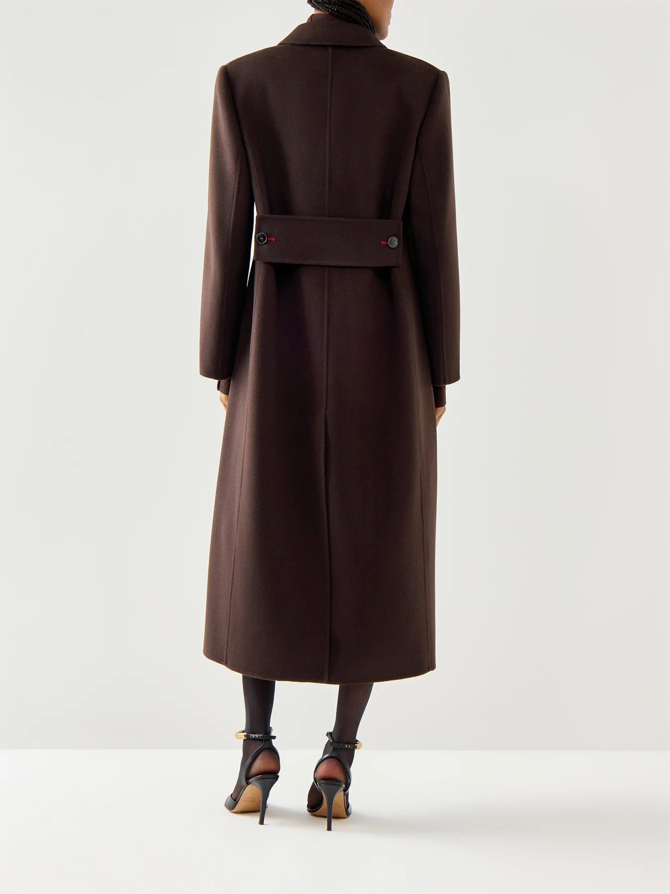 Double Faced Overcoat Double Breasted Maxi Cashmere Blend - Image 5