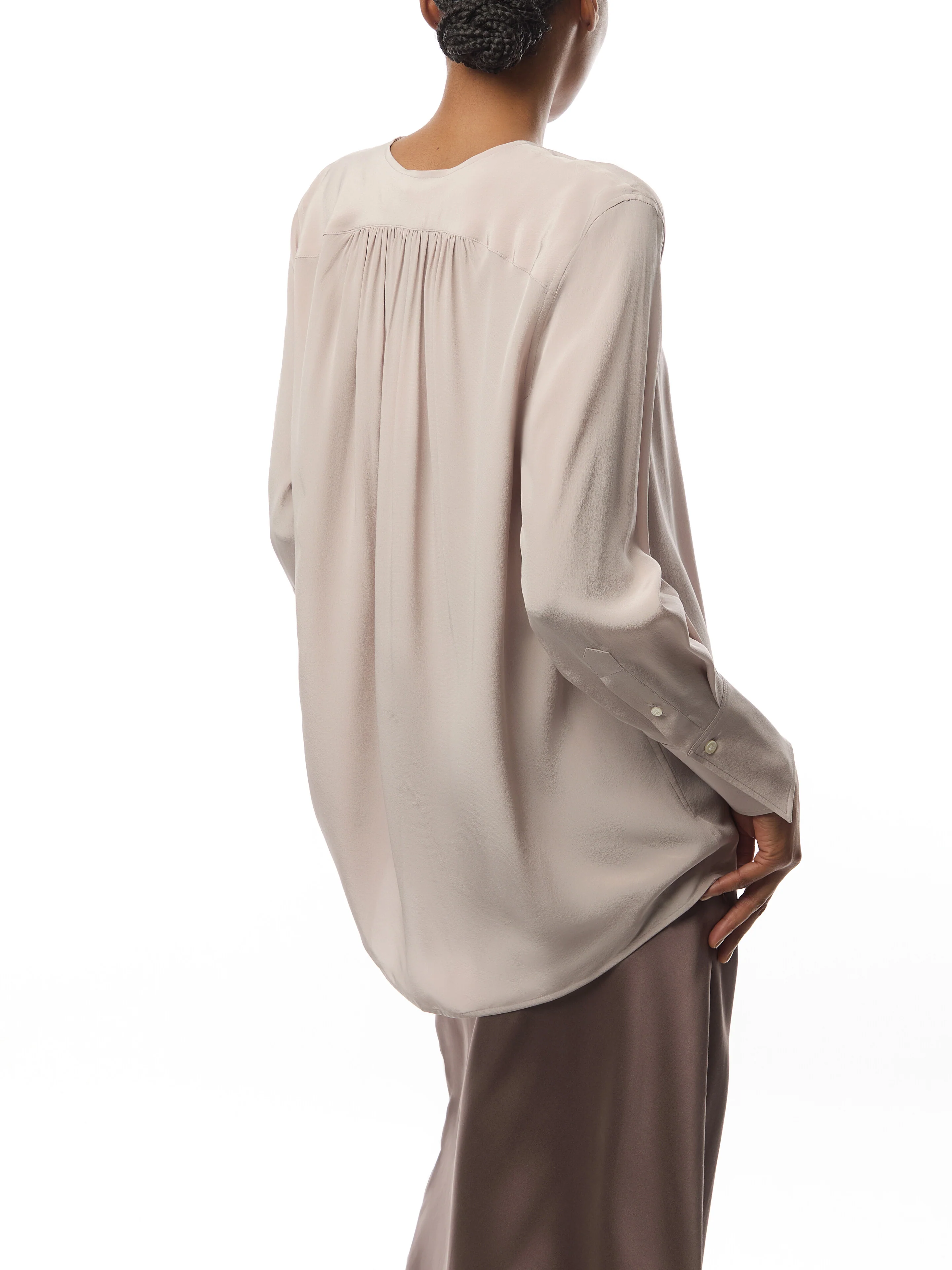 Gather Detail Tie Blouse - Image 5