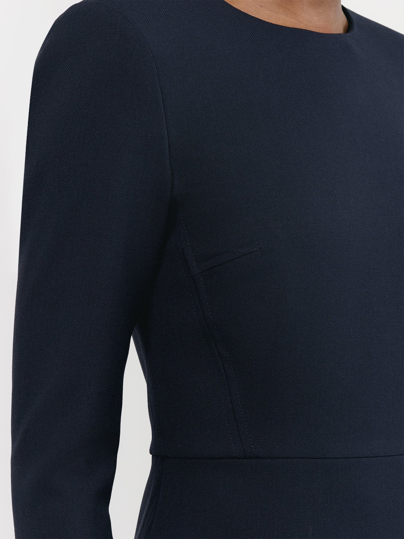 LONG SLEEVE T-SHIRT FITTED DRESS - Image 3