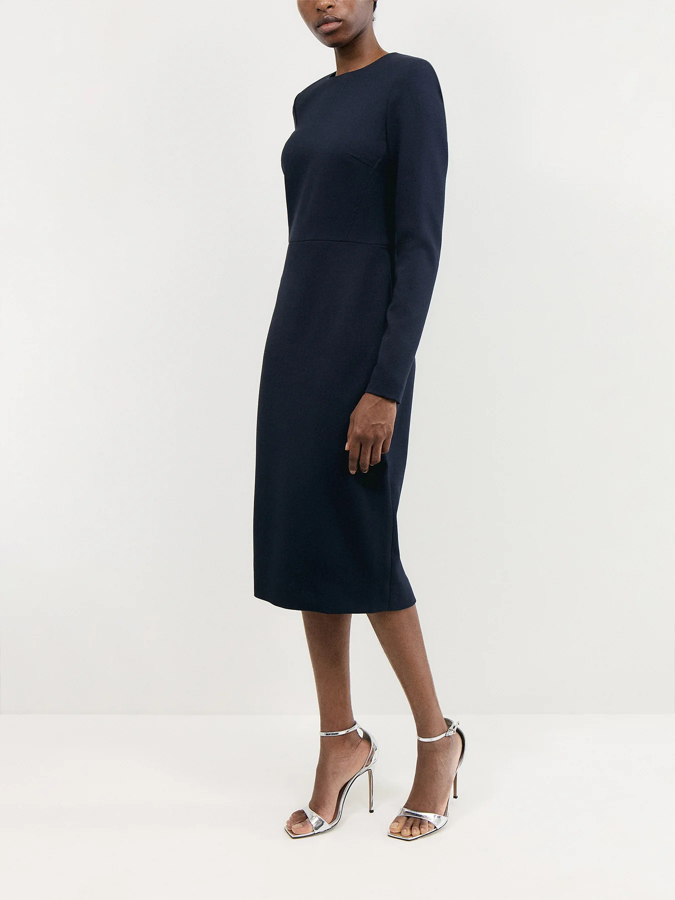 LONG SLEEVE T-SHIRT FITTED DRESS - Image 4