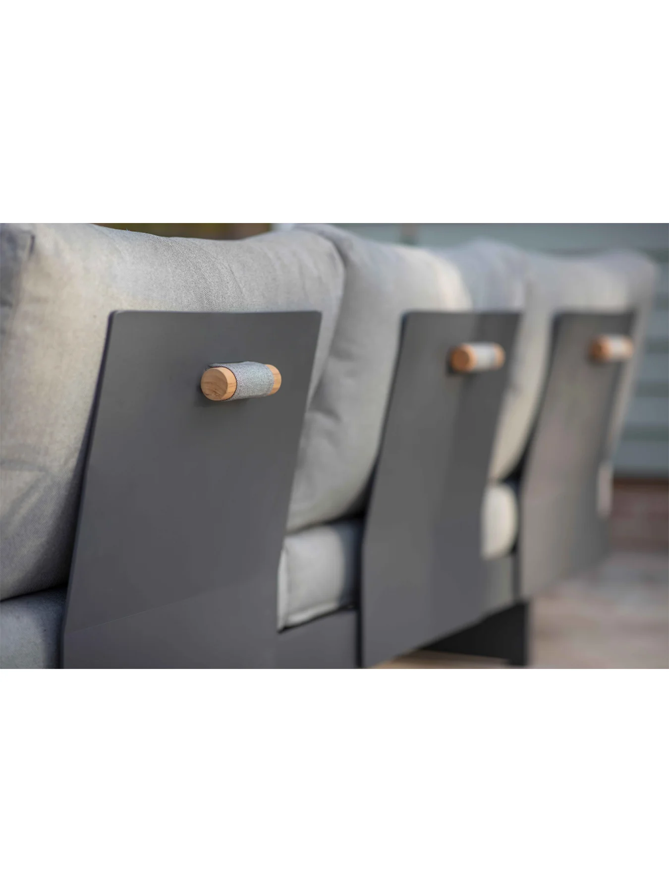 Vilamoura Modular Sofa with Rectangle Teak Coffee Table - Image 7