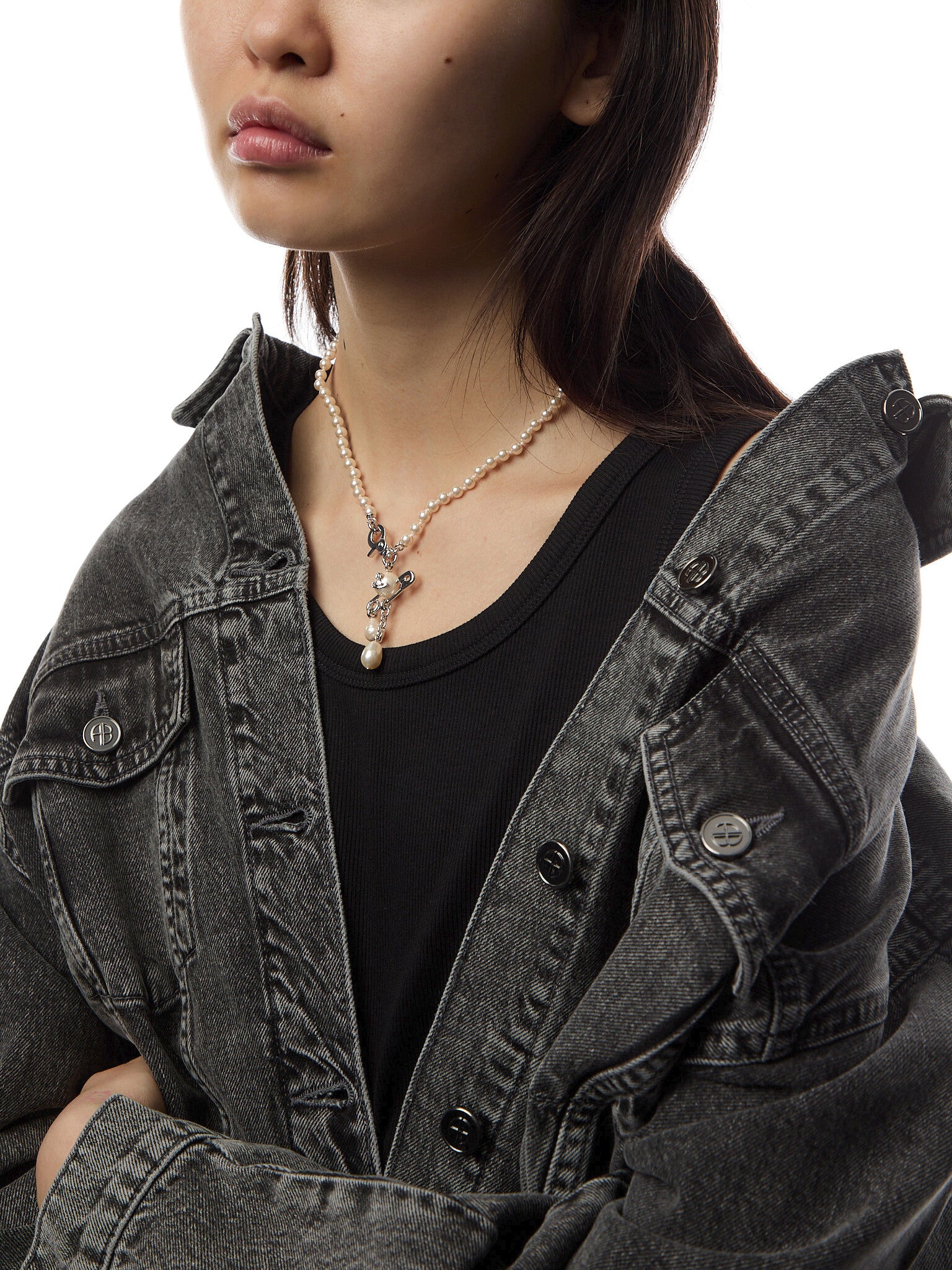 Claude Small Pearl Necklace - Image 2