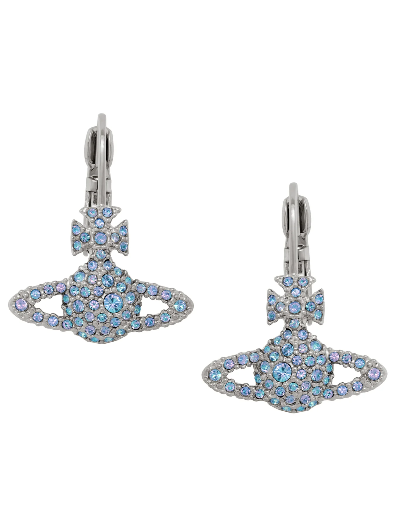 Grace Bas Relief Crystal Earrings - Image 2