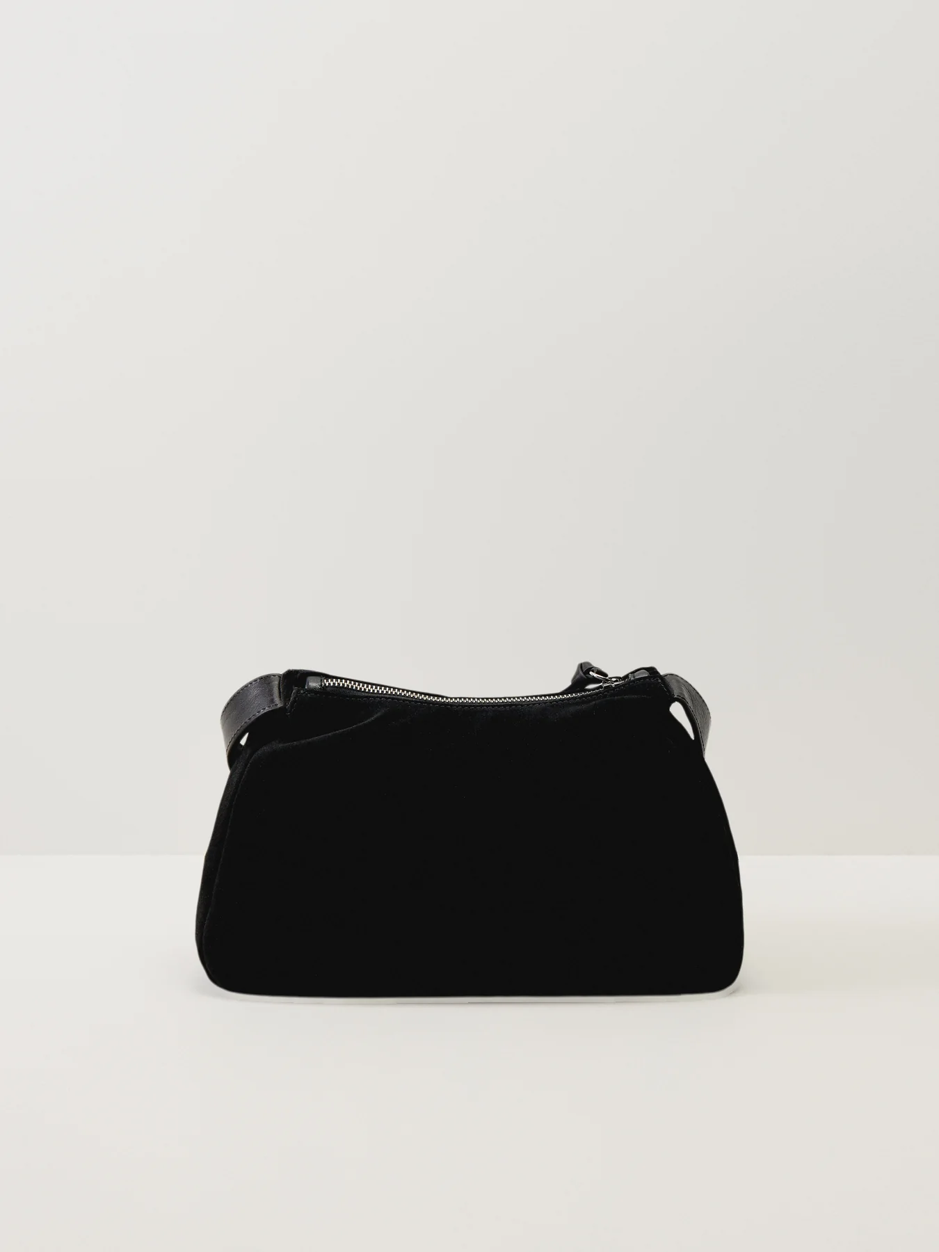 Kate Suede Shoulder Bag Black - Image 3