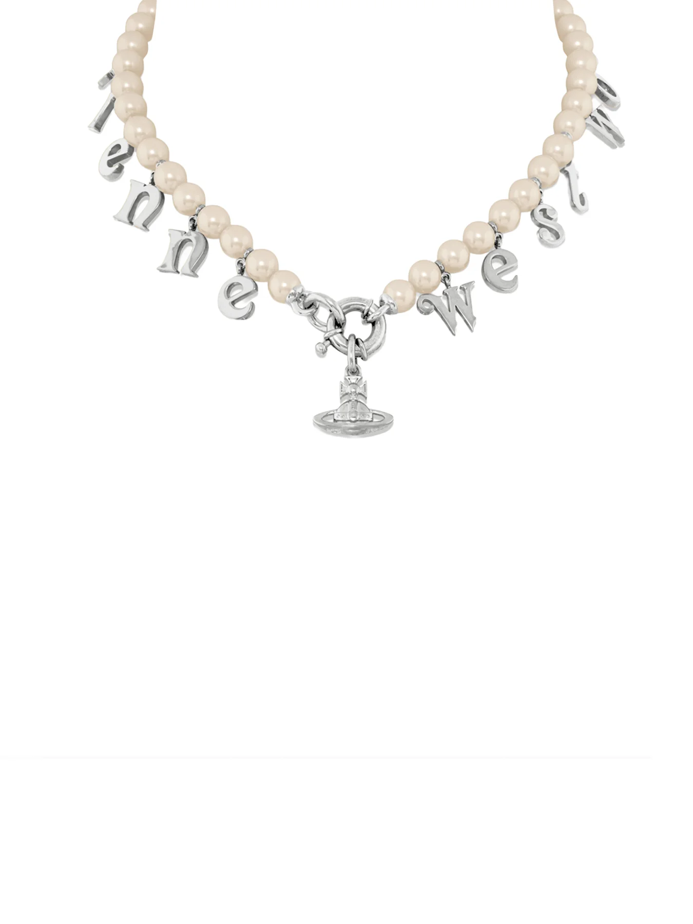 Pearl Pendant Necklace Silver
