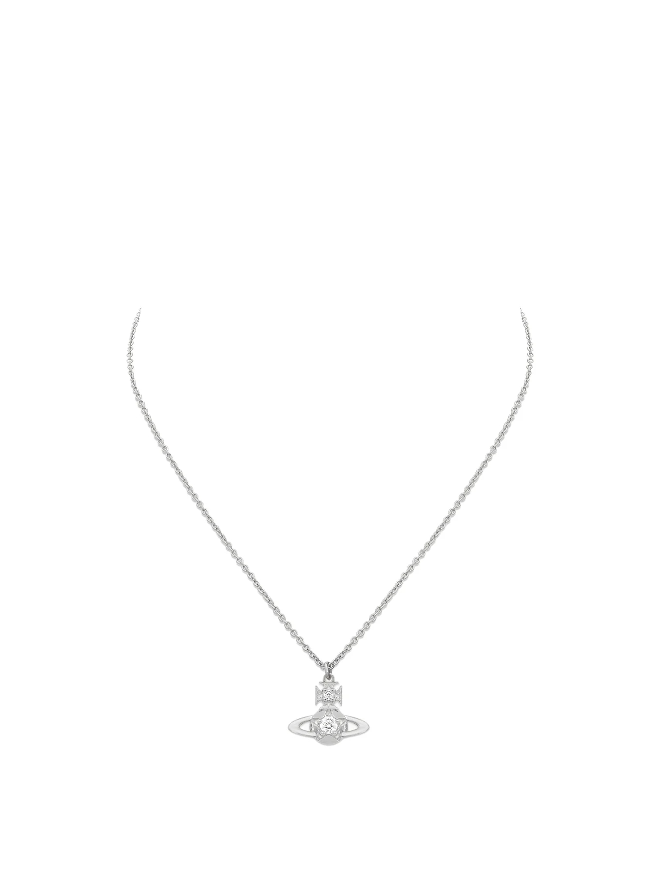 Lee Orb Pendant Necklace Silver