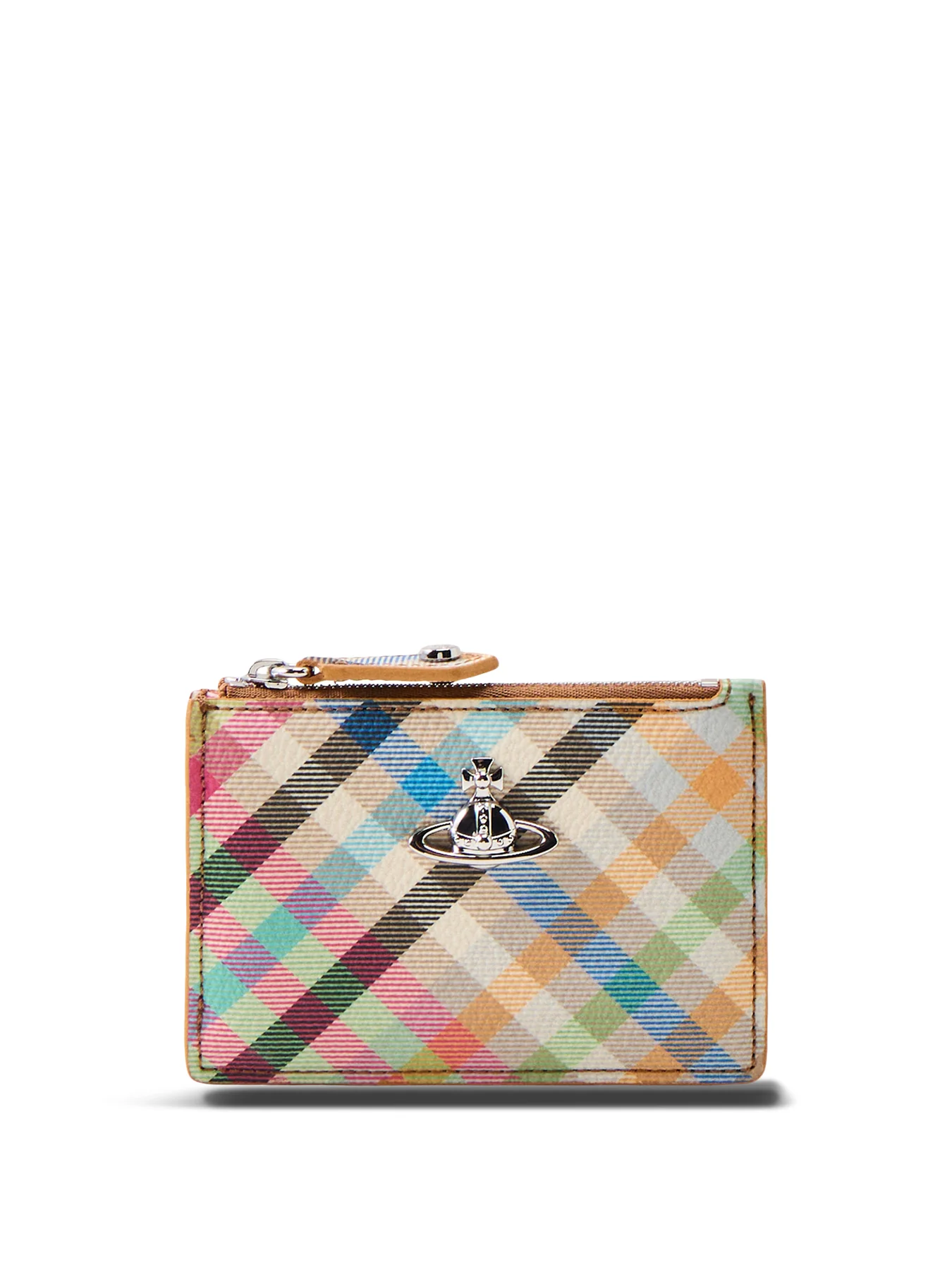 Slim Large Plaid Cardholder Multi