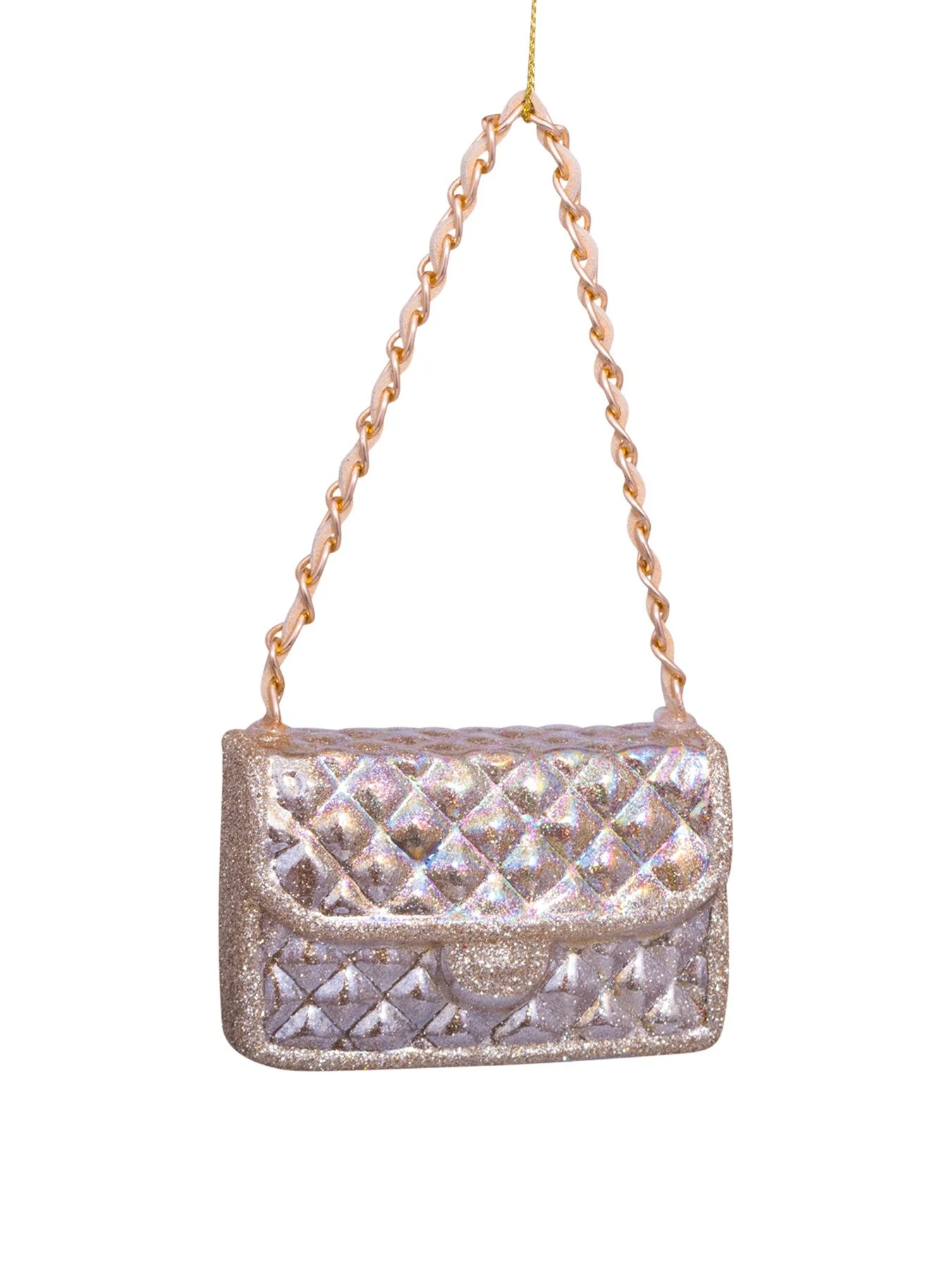 Shimmer Fashion Bag Bauble Gold - Image 3