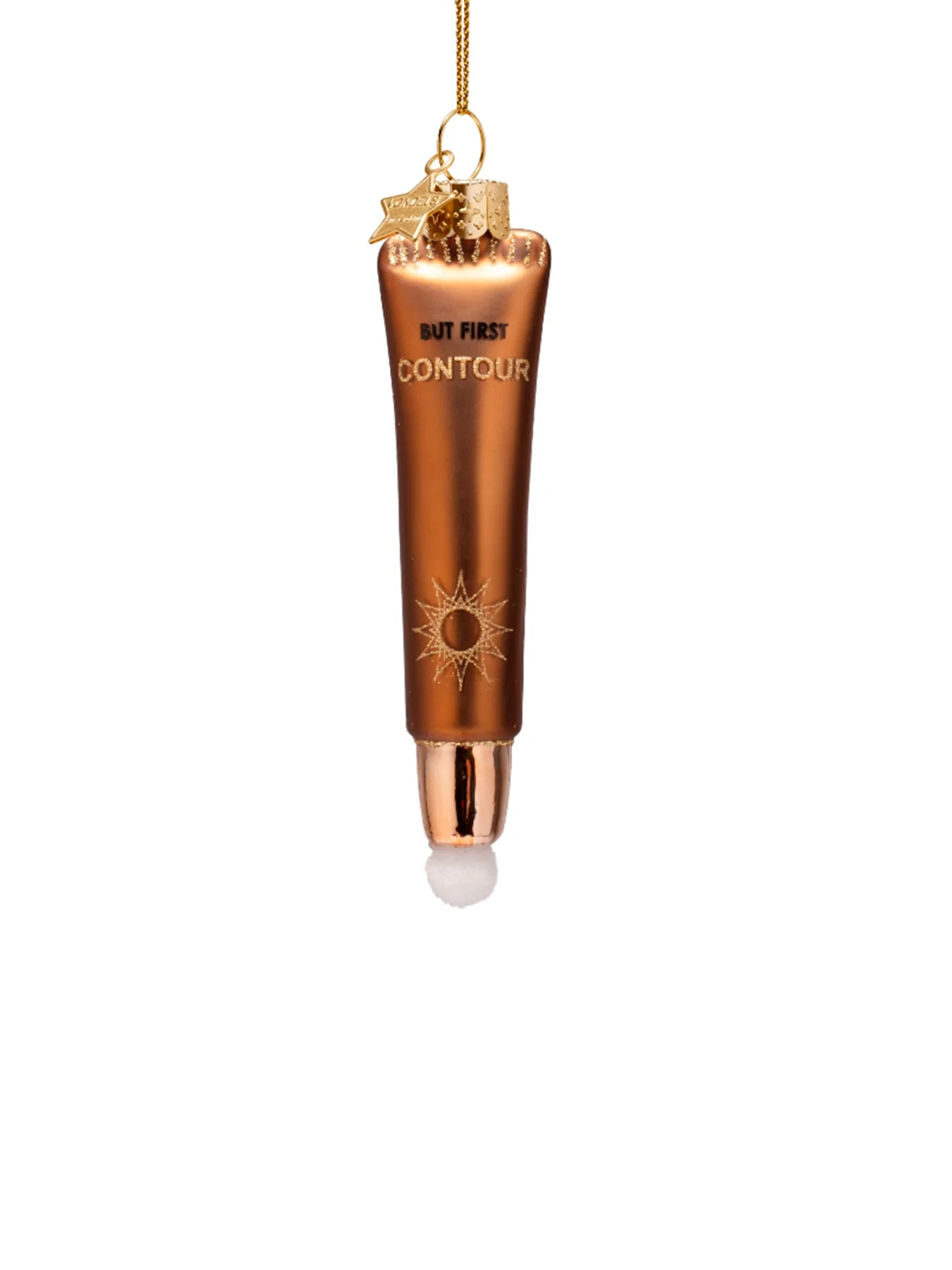 Brown Liquid Contour Makeup Christmas Hanging Decoration