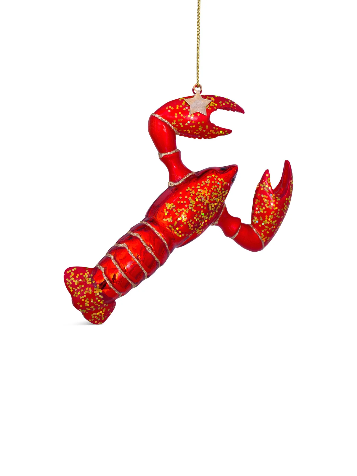 Red Lobster Christmas Hanging Decoration 14cm - Image 4