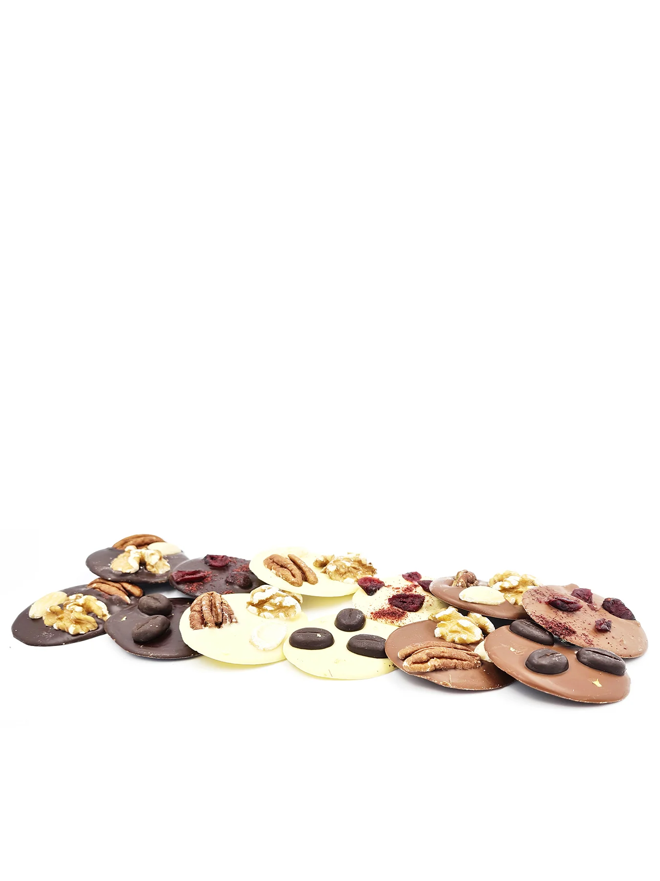 Assorted Chocolate Discs with Toppings - Image 3