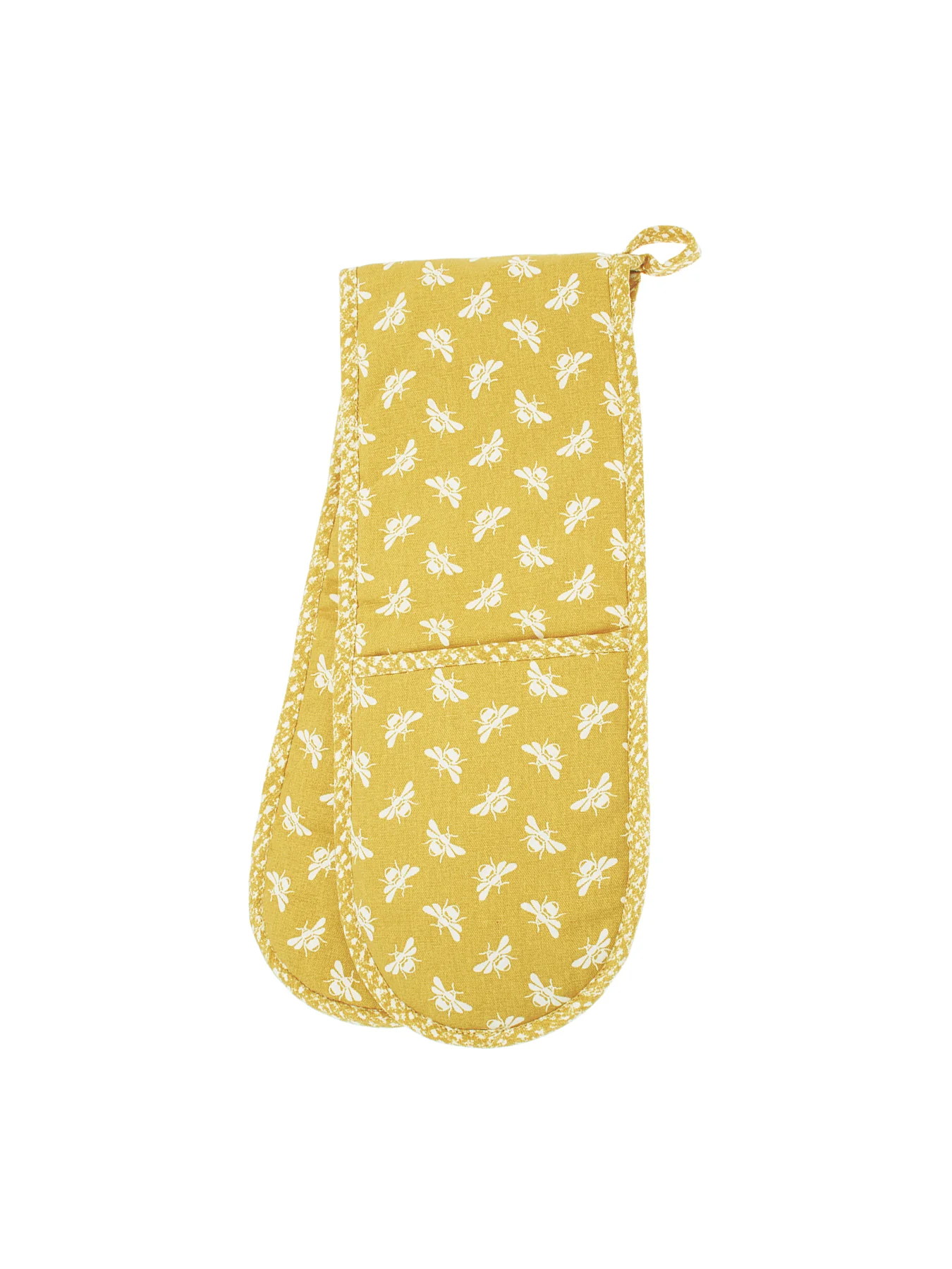 Bee Double Oven Glove Ochre
