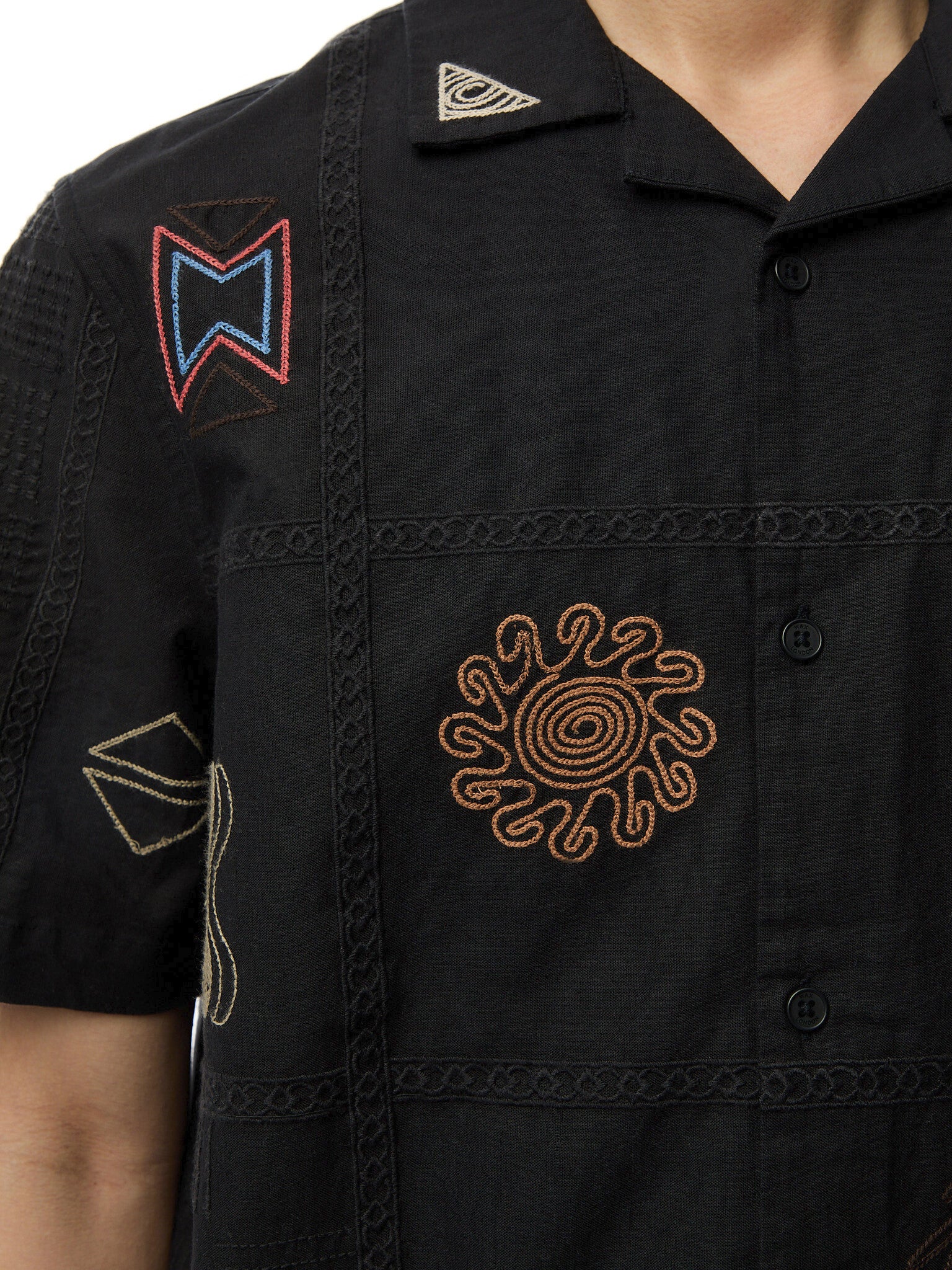 Didcot Ss Shirt Doodle Embroidery - Image 3