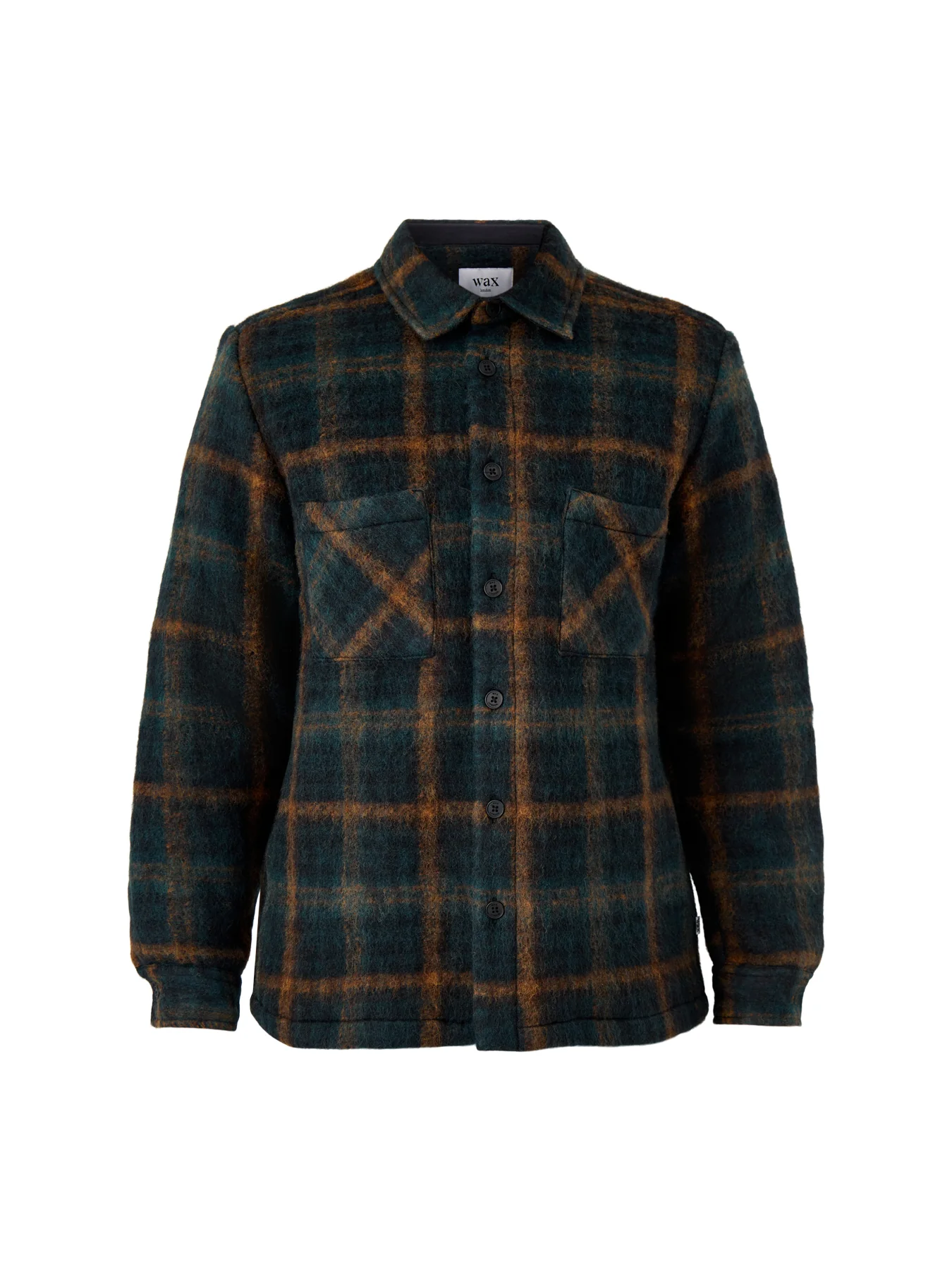 Whiting Overshirt Teal / Orange